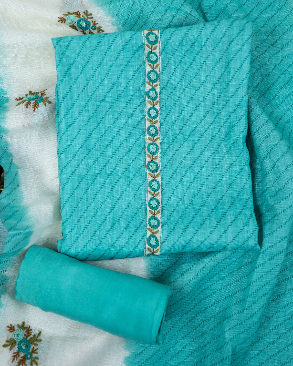 BAGH-Unstitched Linen Tissue Suit Set