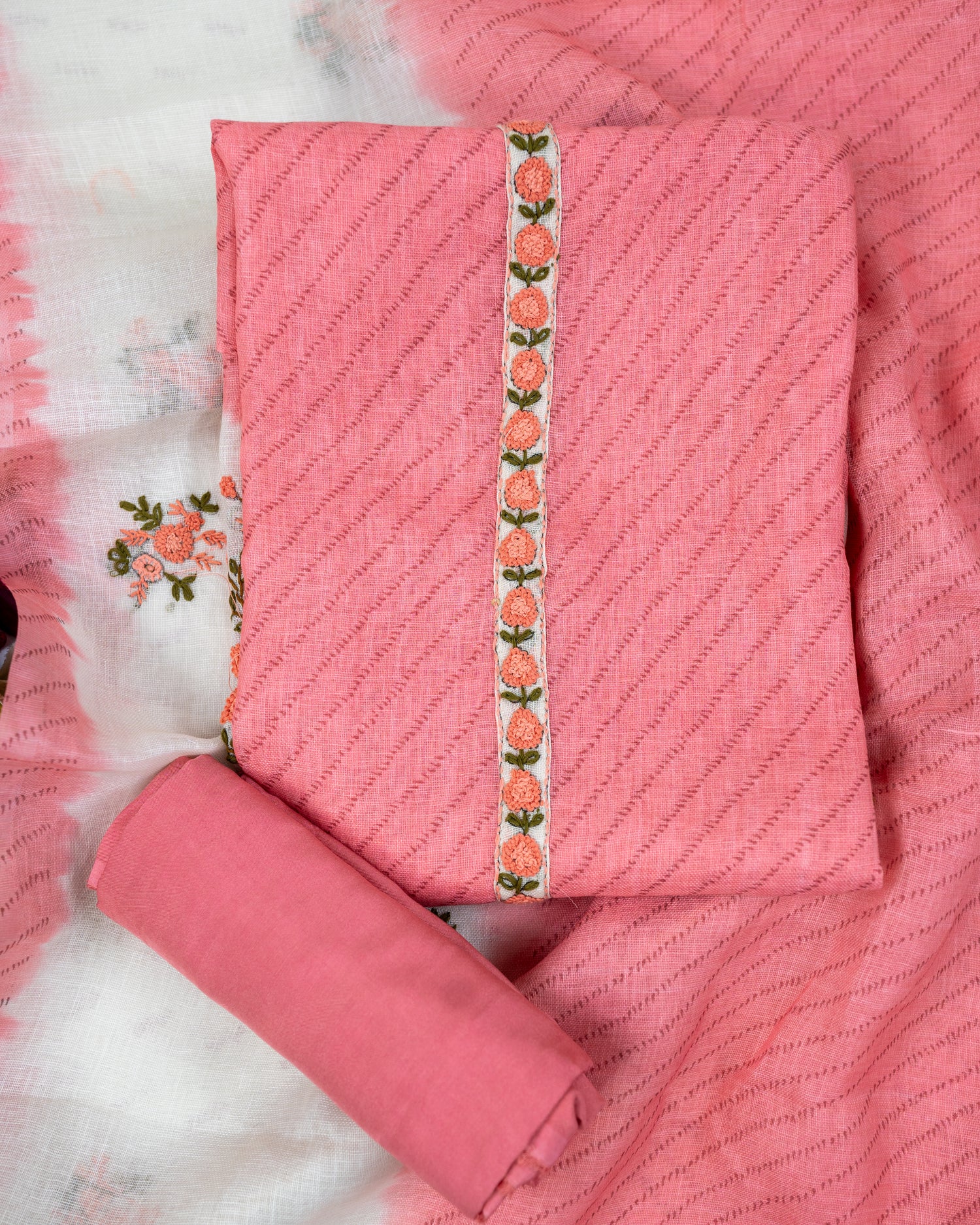 BAGH-Unstitched Linen Tissue Suit Set