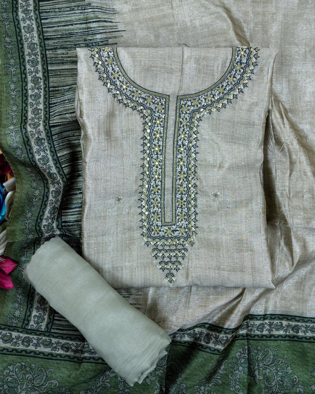 RAAZ-Unstitched Linen Suit Set