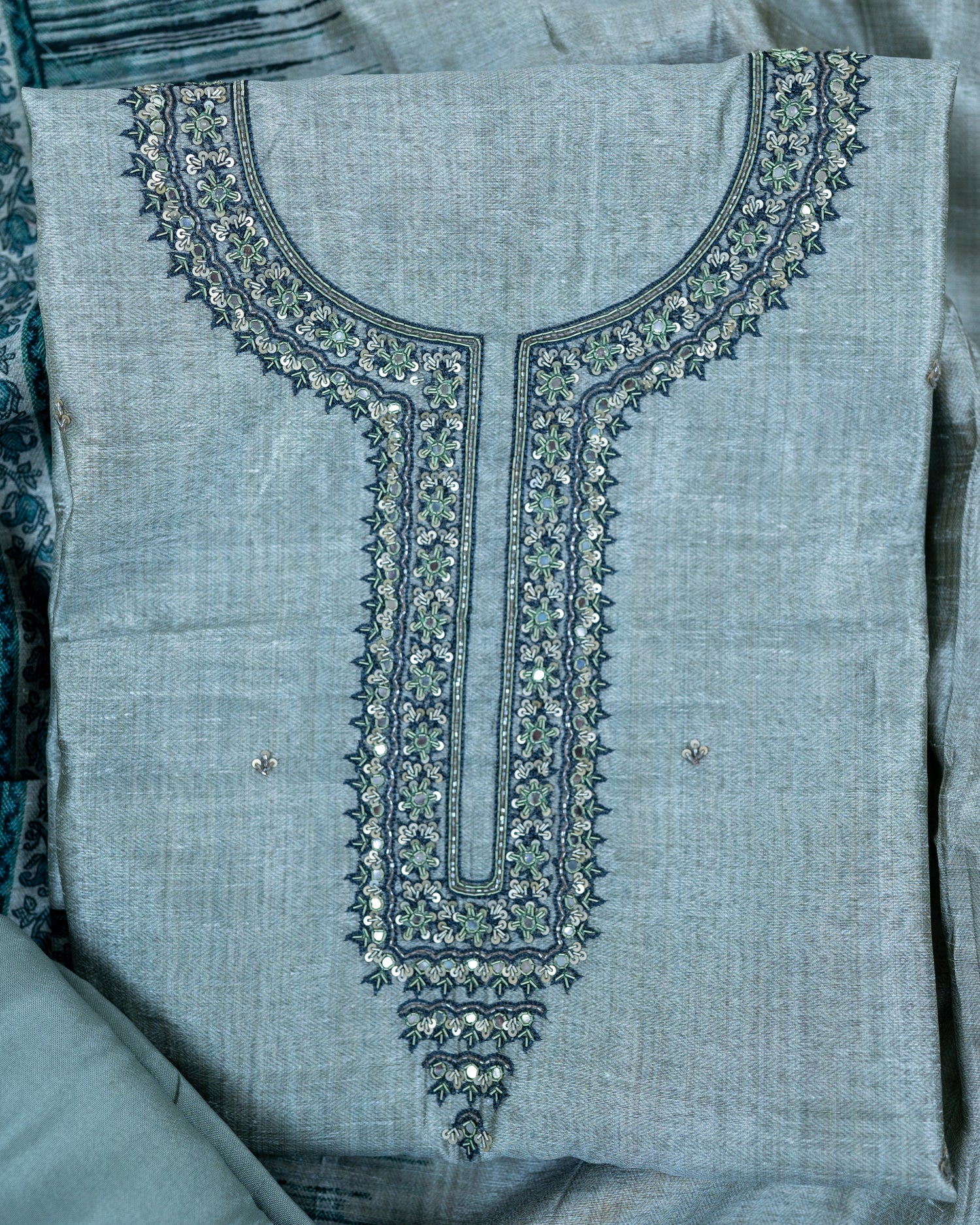 RAAZ-Unstitched Linen Suit Set