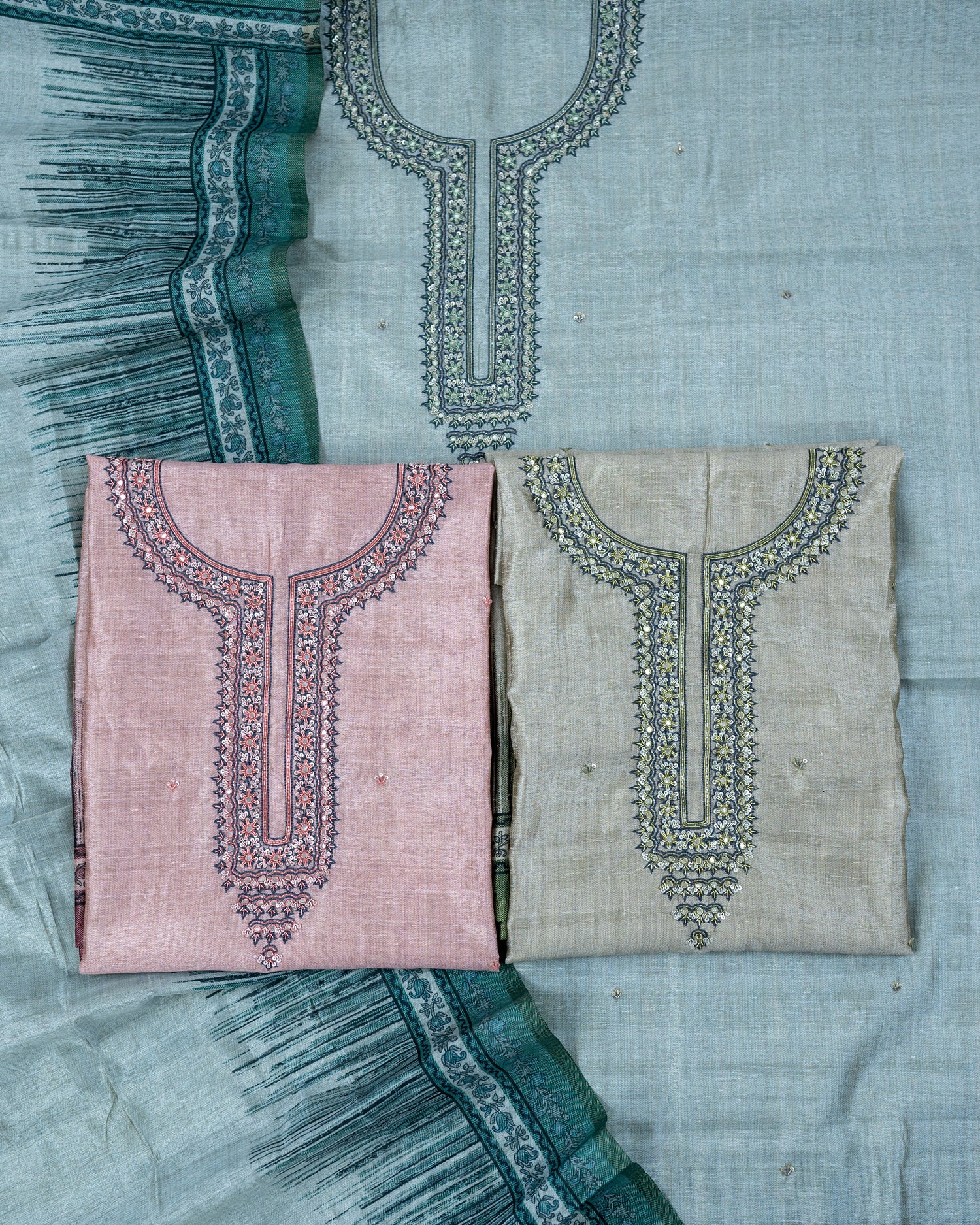 RAAZ-Unstitched Linen Suit Set