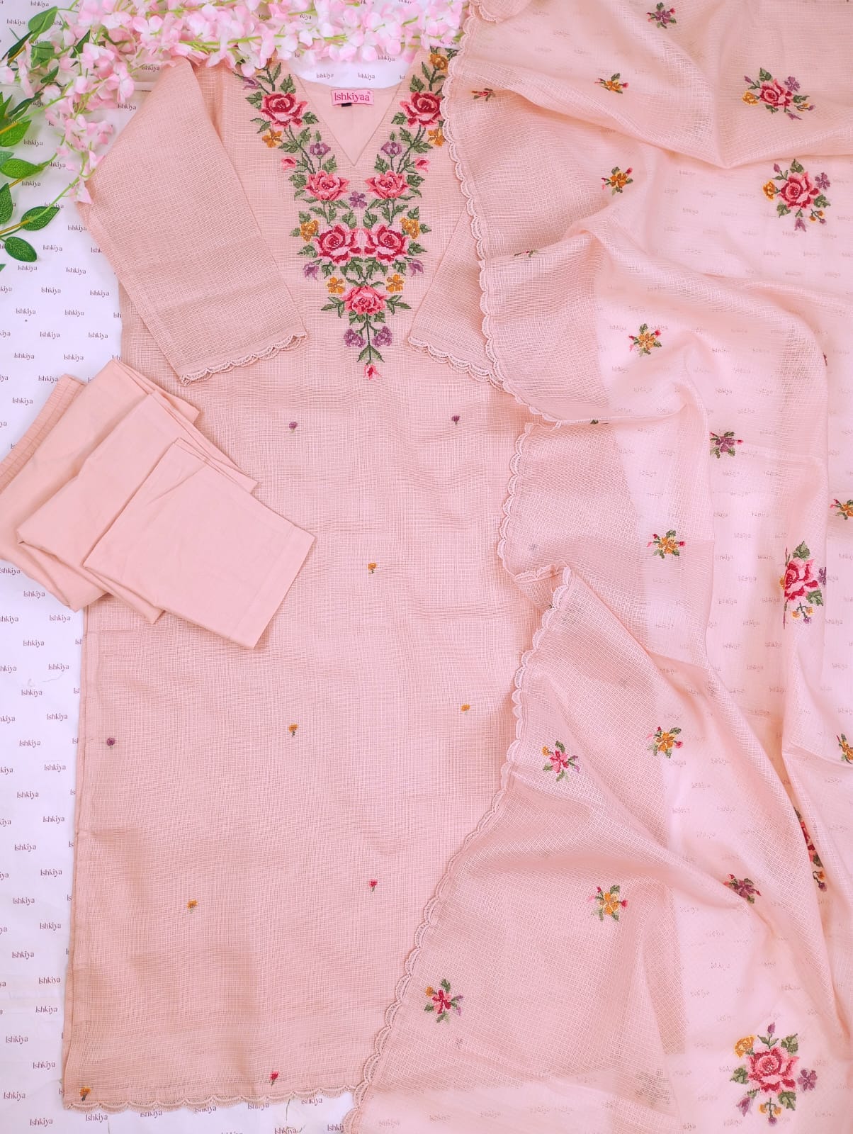HAYA-Stitched Kota Suit Set