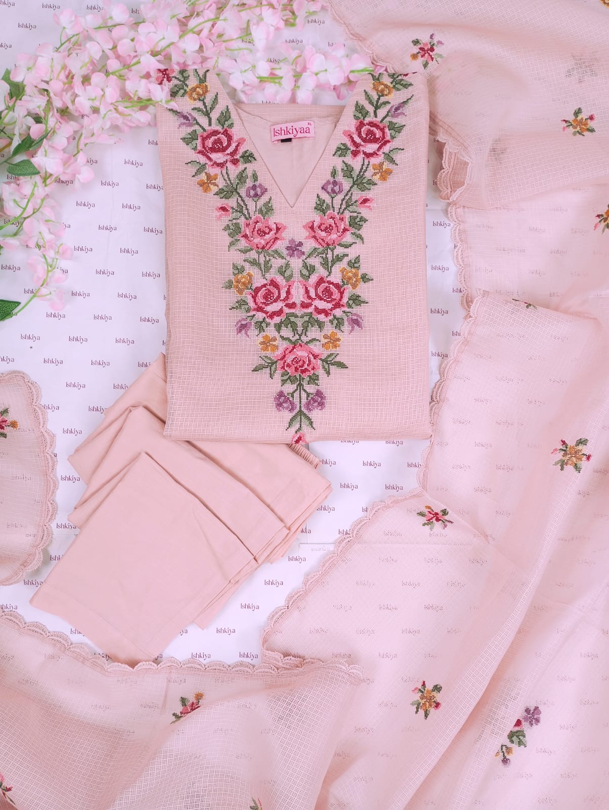 HAYA-Stitched Kota Suit Set