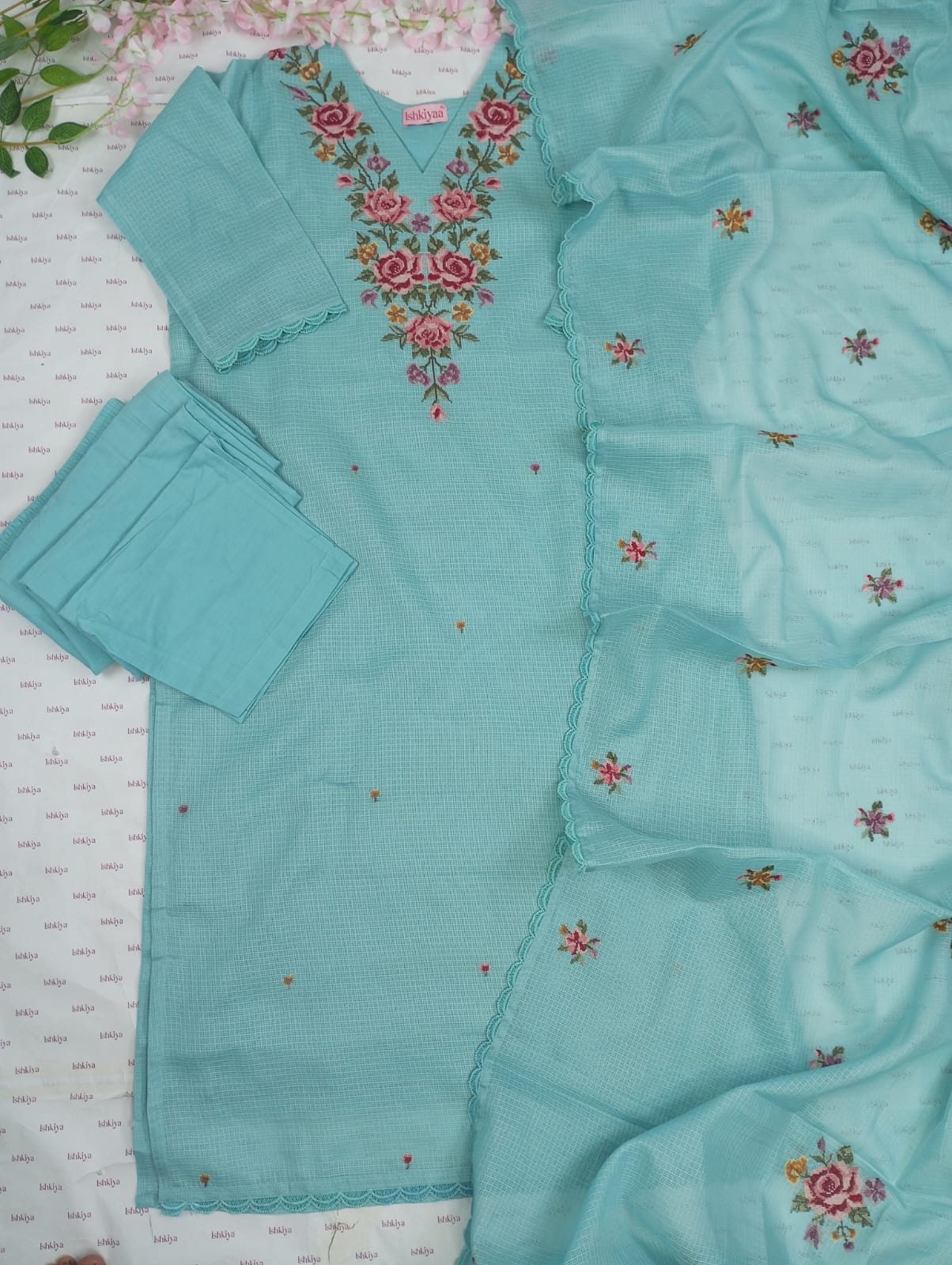 MAHNOOR-Stitched Suit Set