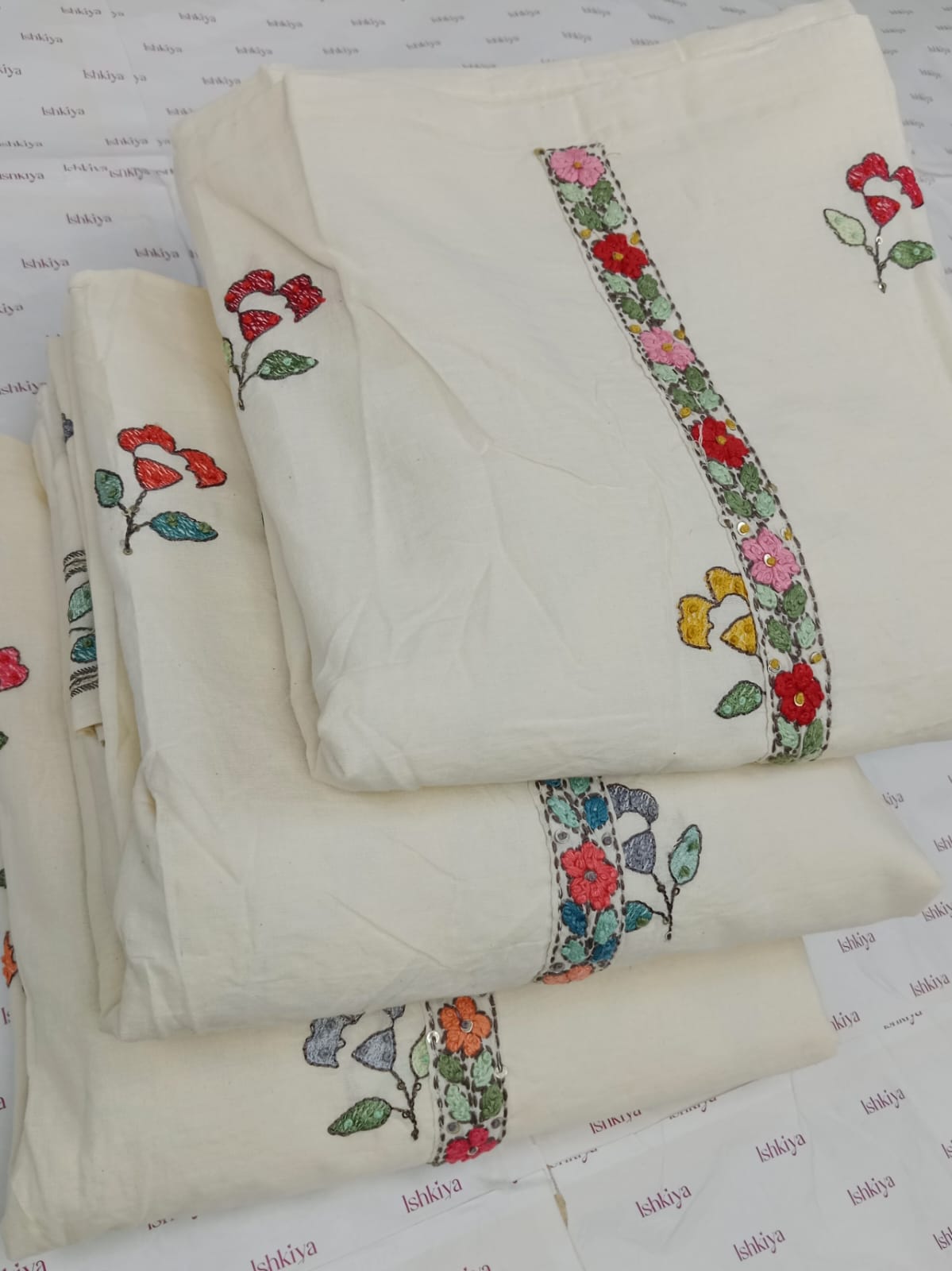 SHAFAQ-Unstitched Mul-Cotton Suit Set
