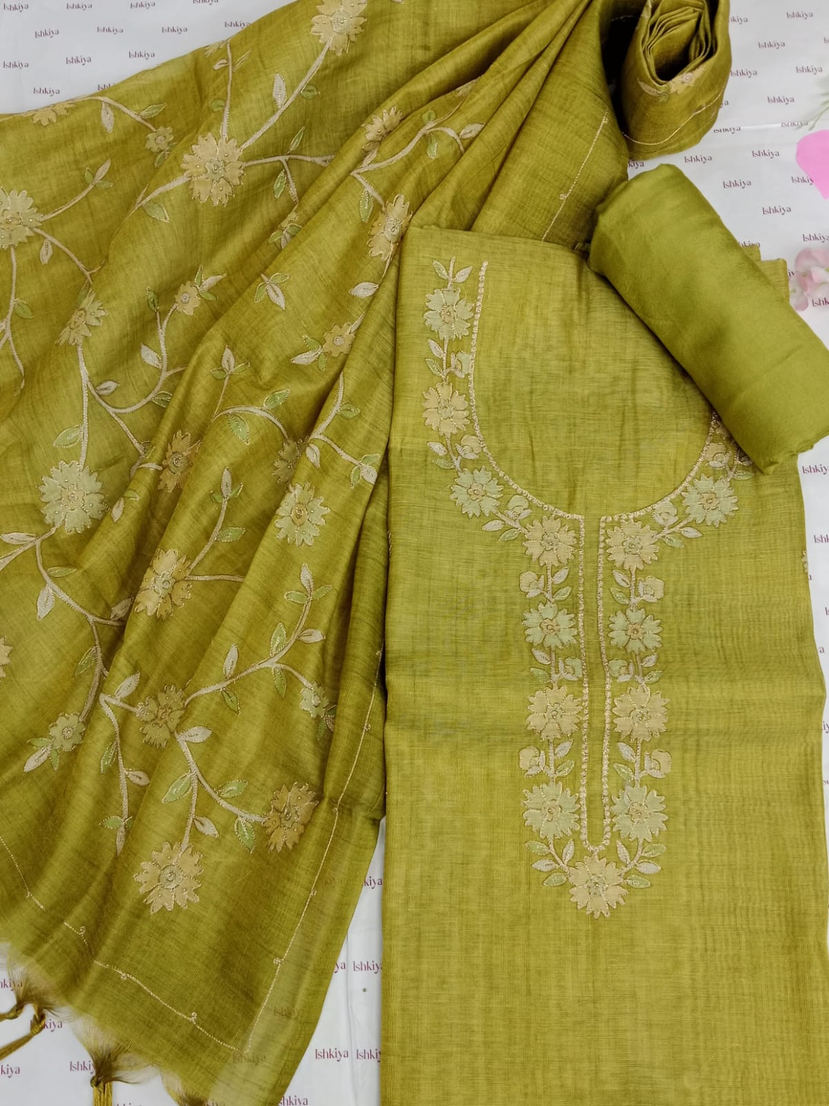 ADAA-Unstitched Linen Tissue Suit Set
