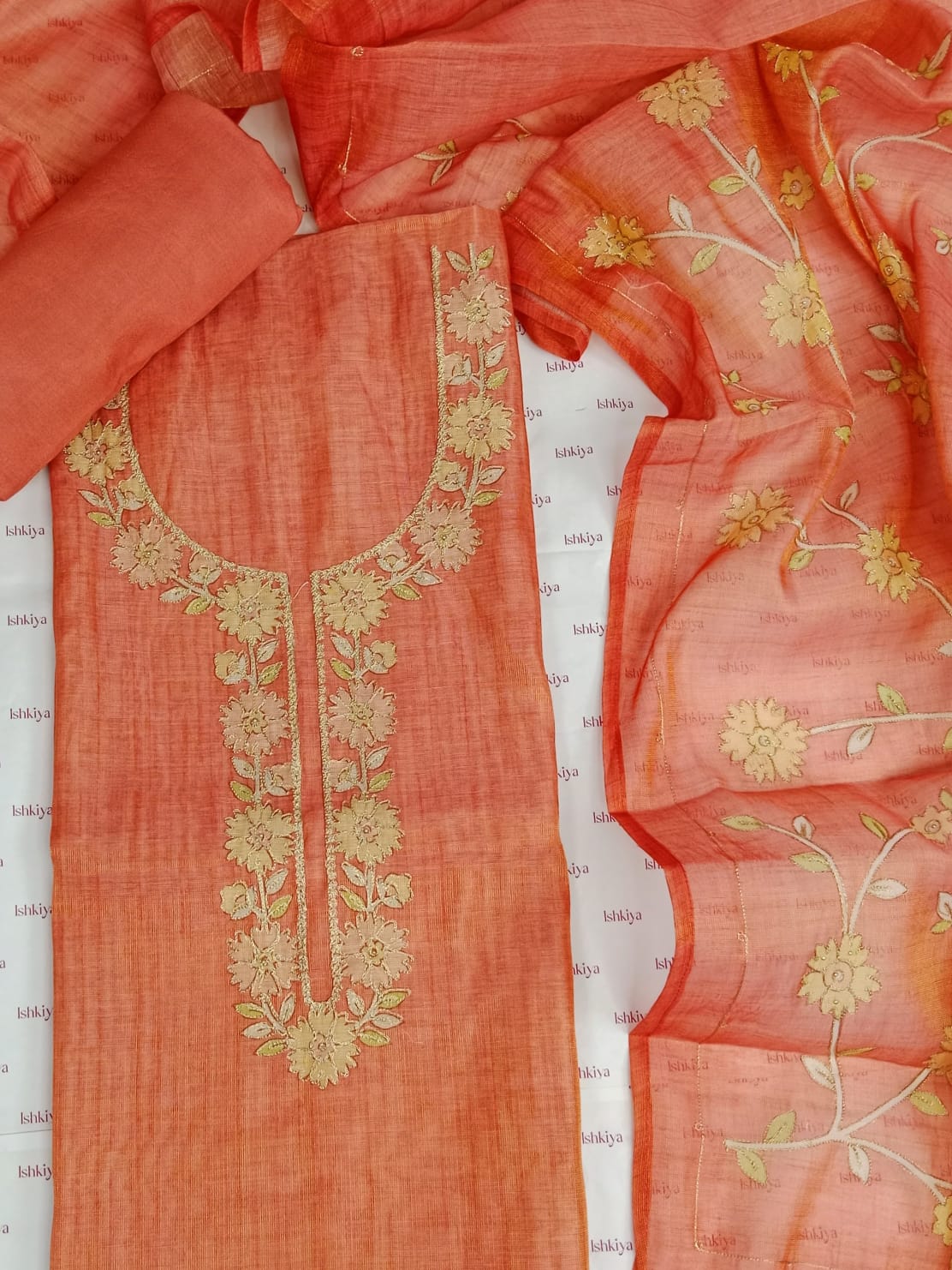 ADAA-Unstitched Linen Tissue Suit Set