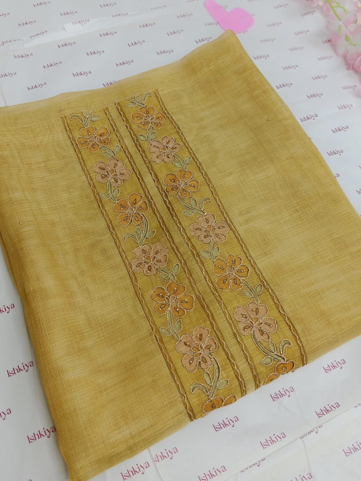 HOOR-Unstitched Linen Tissue suit set