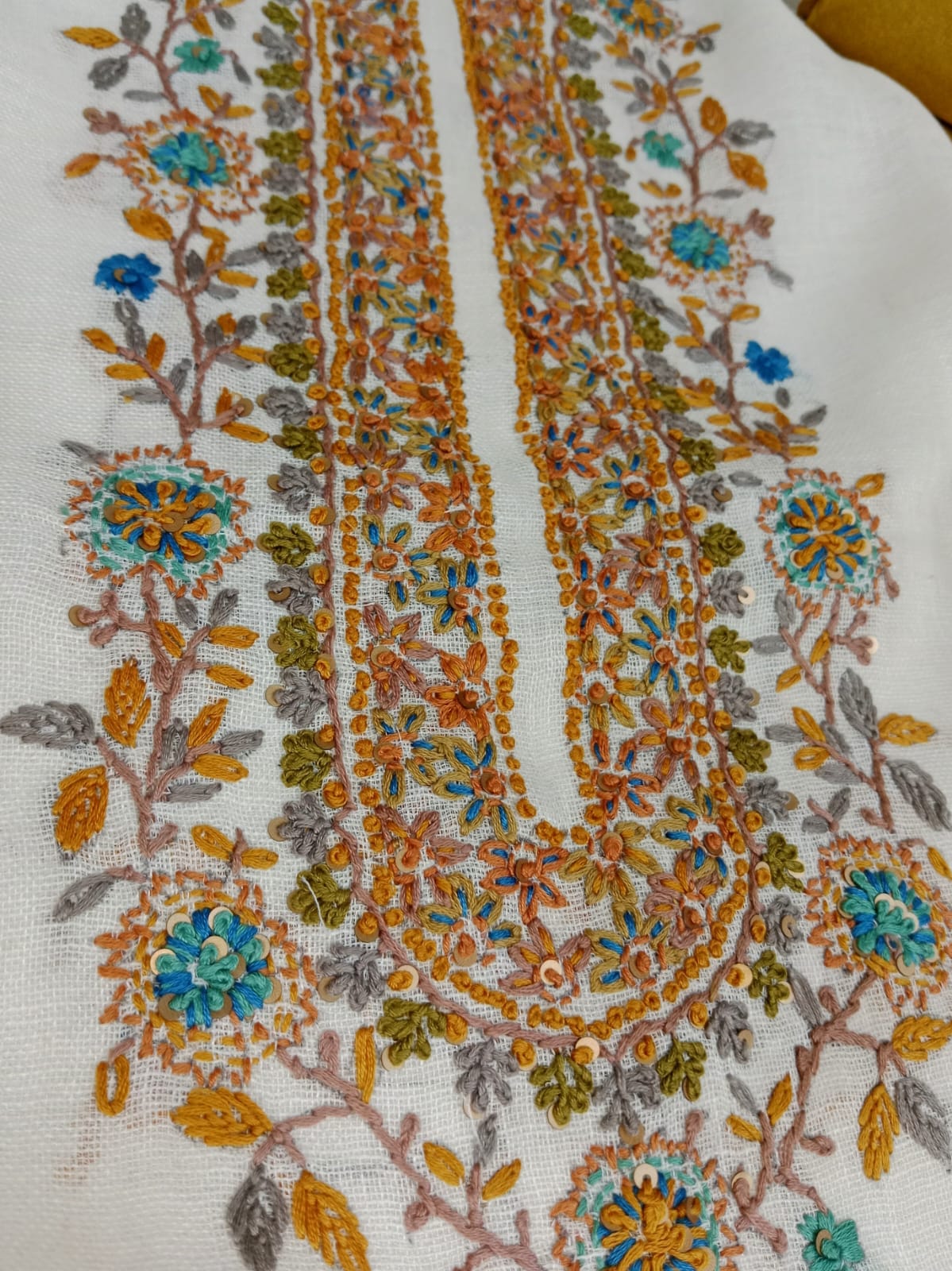 TAABIR-Unstitched Linen Tissue Suit Set