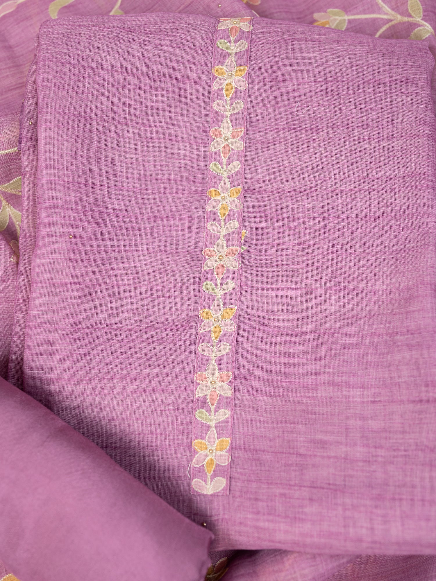 SEHR-Unstitched Linen Tissue Suit Set