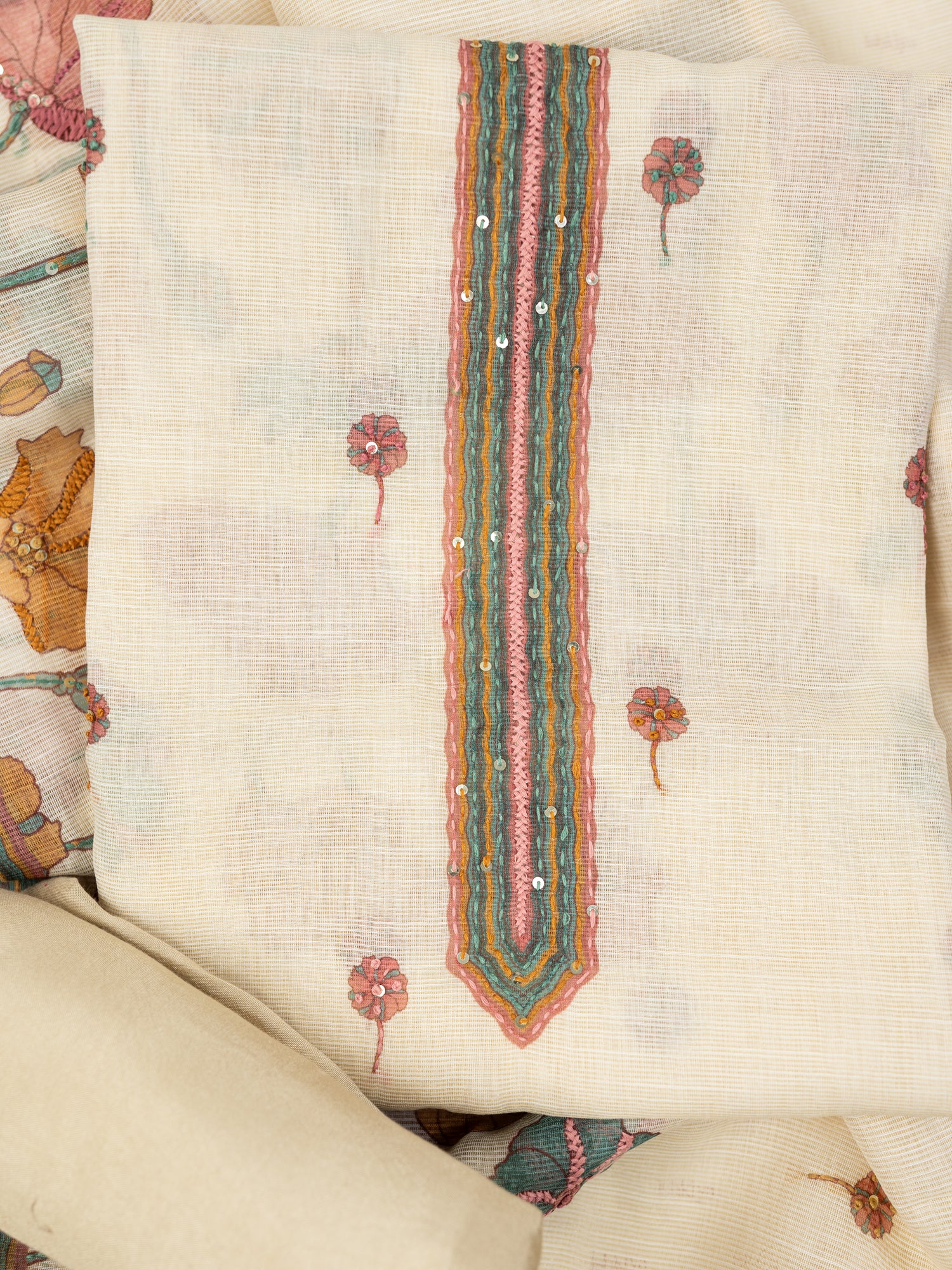 PEHAR-Unstitched Linen Tissue Suit Set
