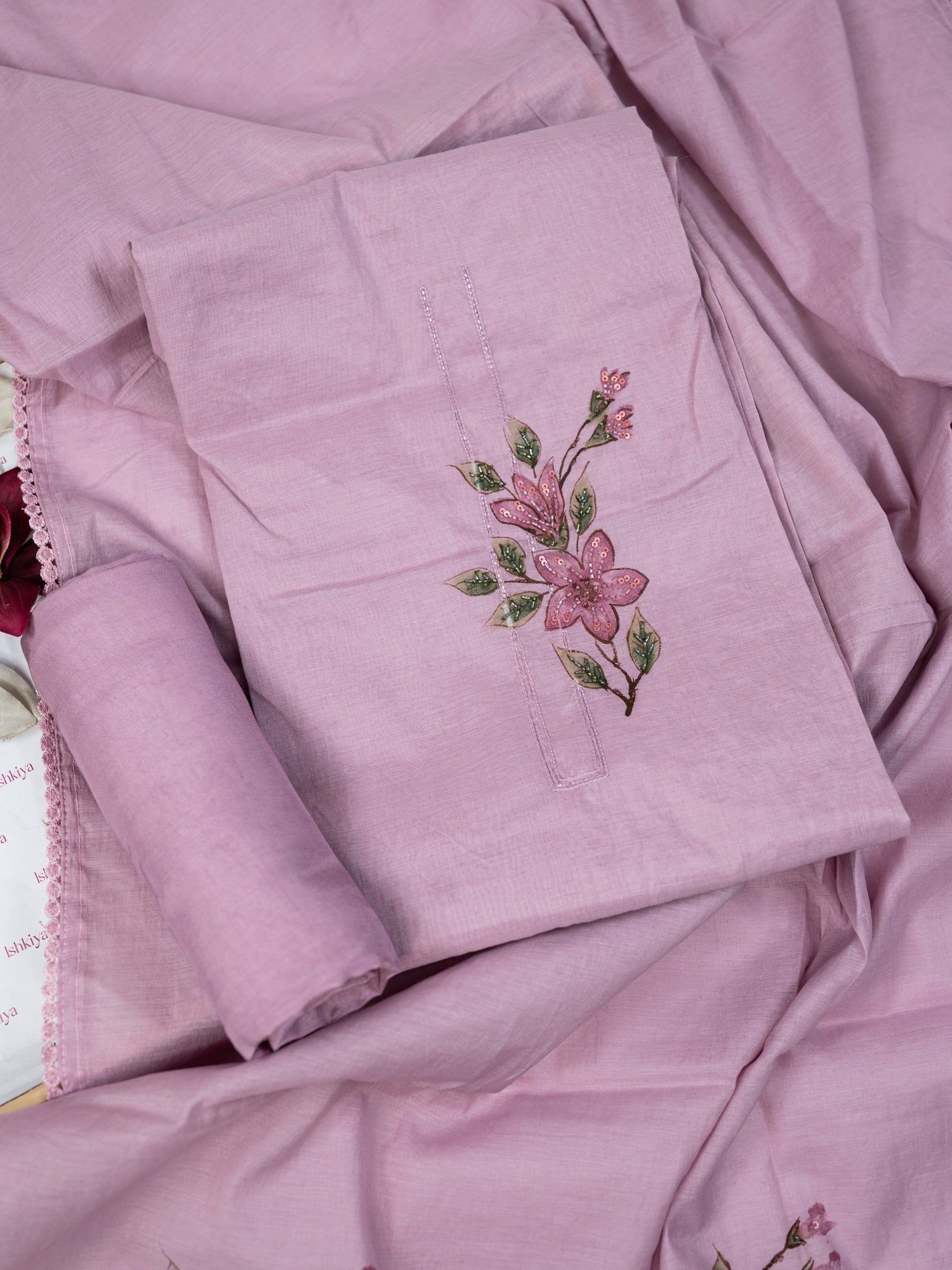 RANJHA-Unstitched Mul-Chanderi Suit Set