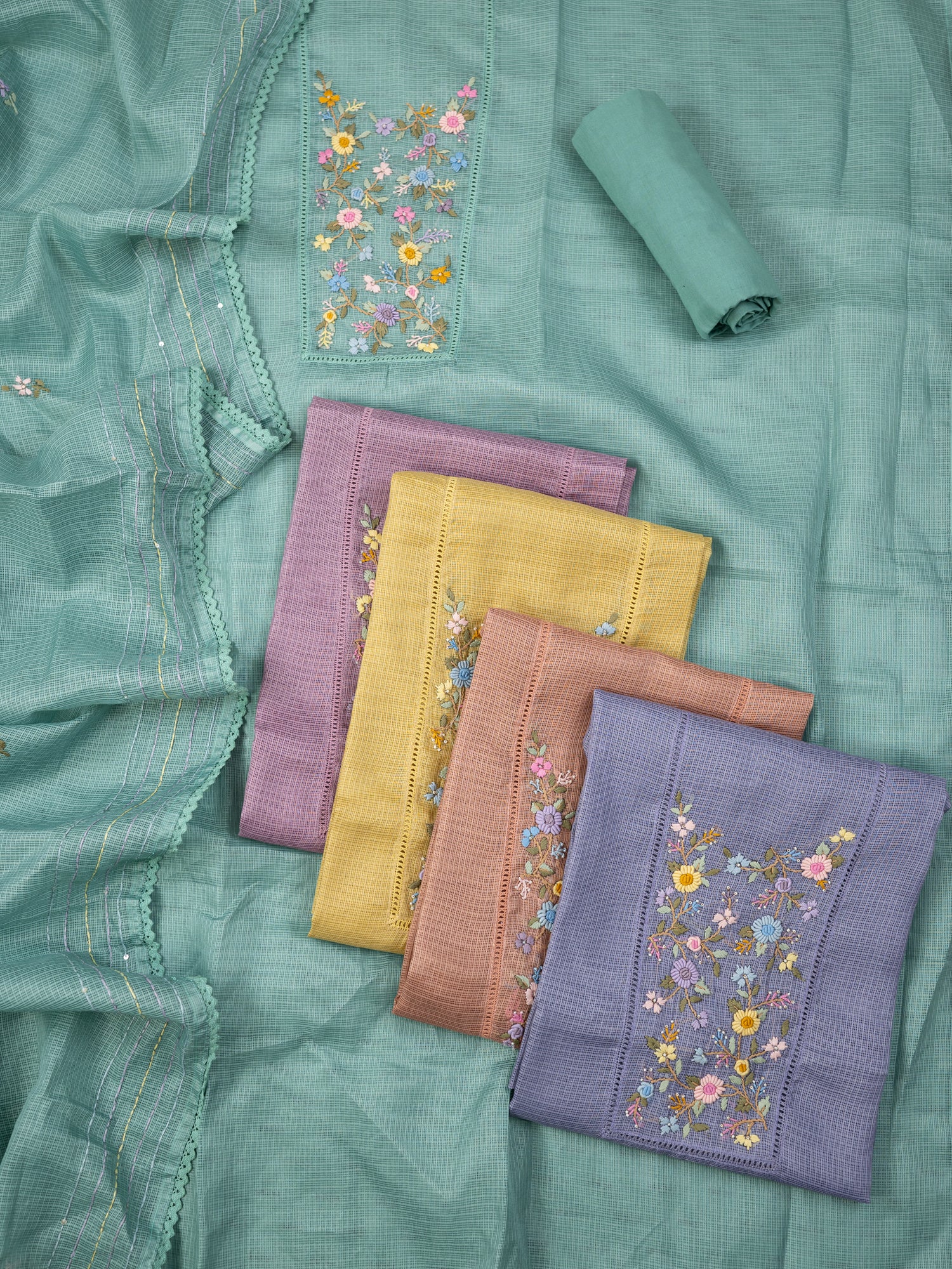 AYRA-Unstitched Kota Suit Set