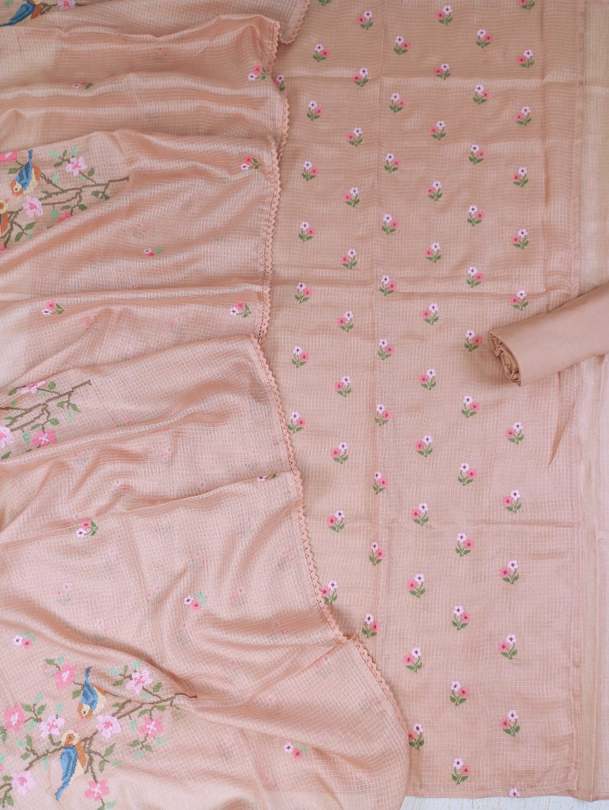 NIHAAR-Unstitched Kota Suit Set
