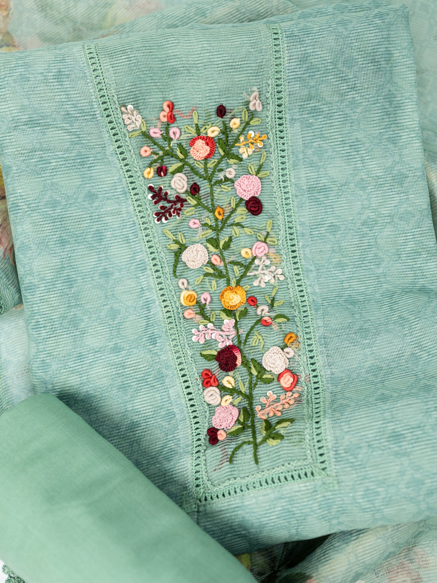 GEET-Unstitched Kota Suit Set