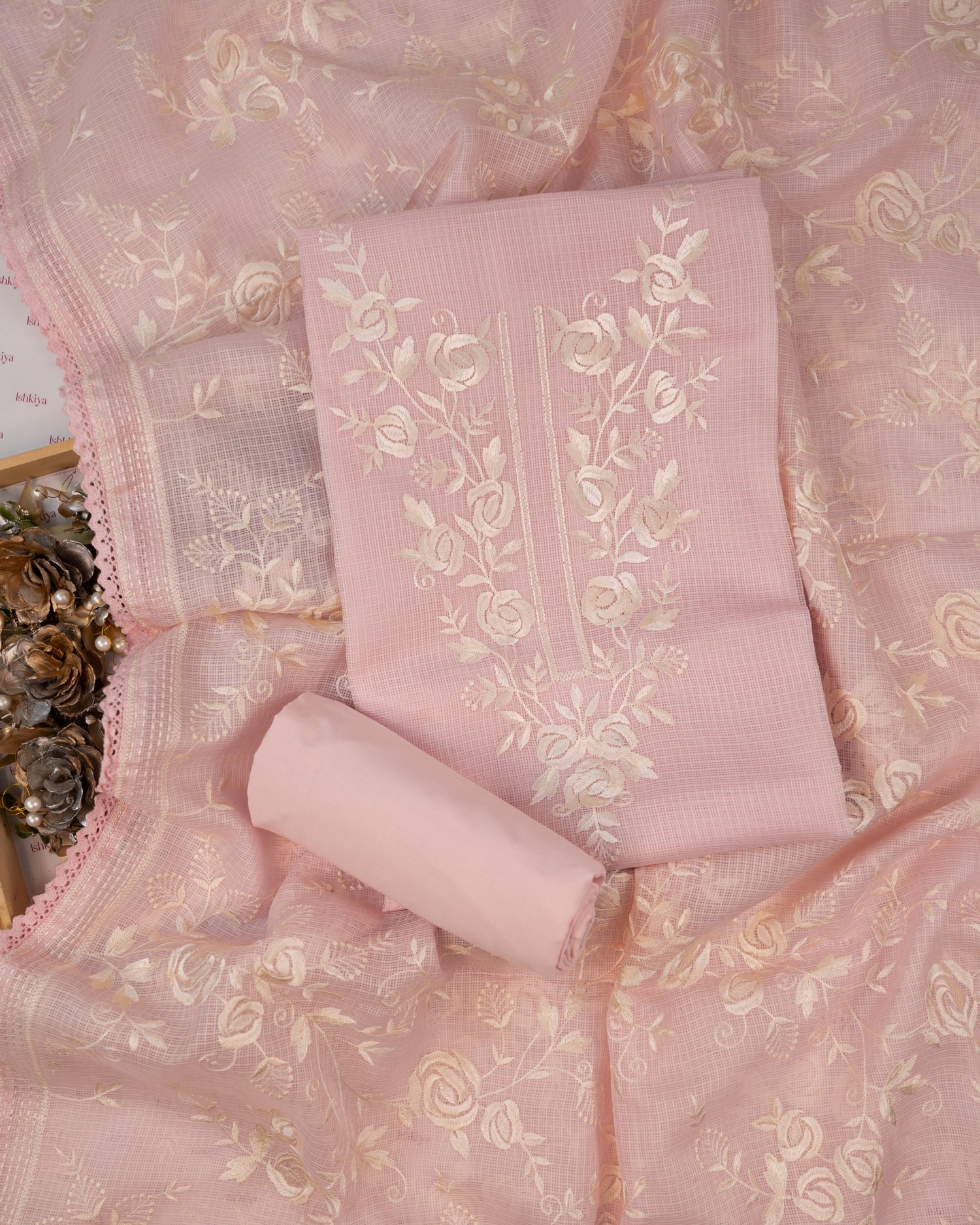 INARA-Unstitched Kota Suit Set