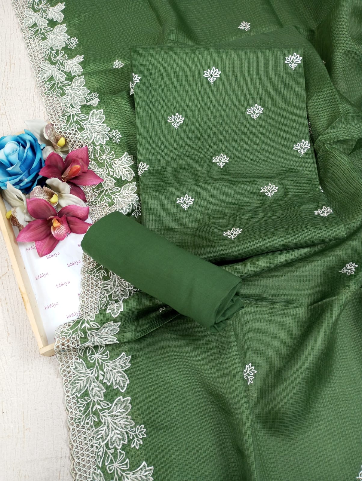 MAHARU-Unstitched Kota Suit Set
