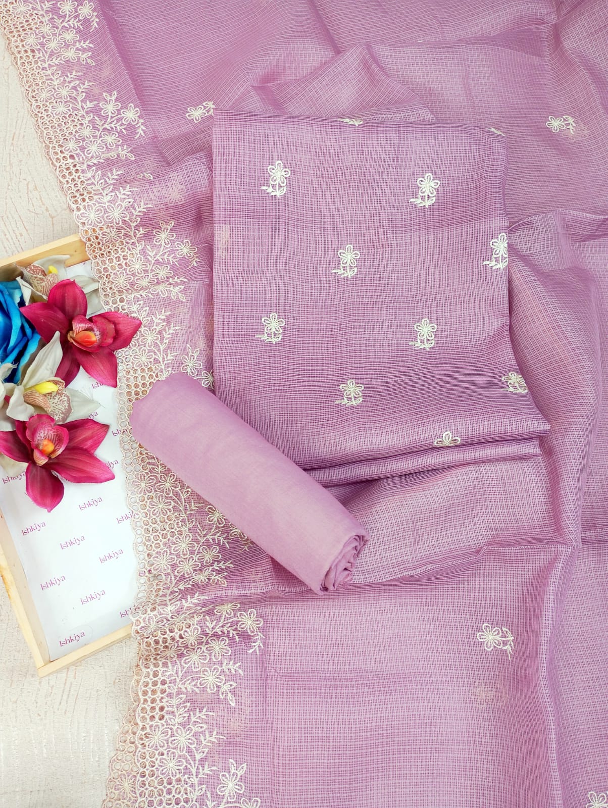 SAAZ-Unstitched Kota Suit Set
