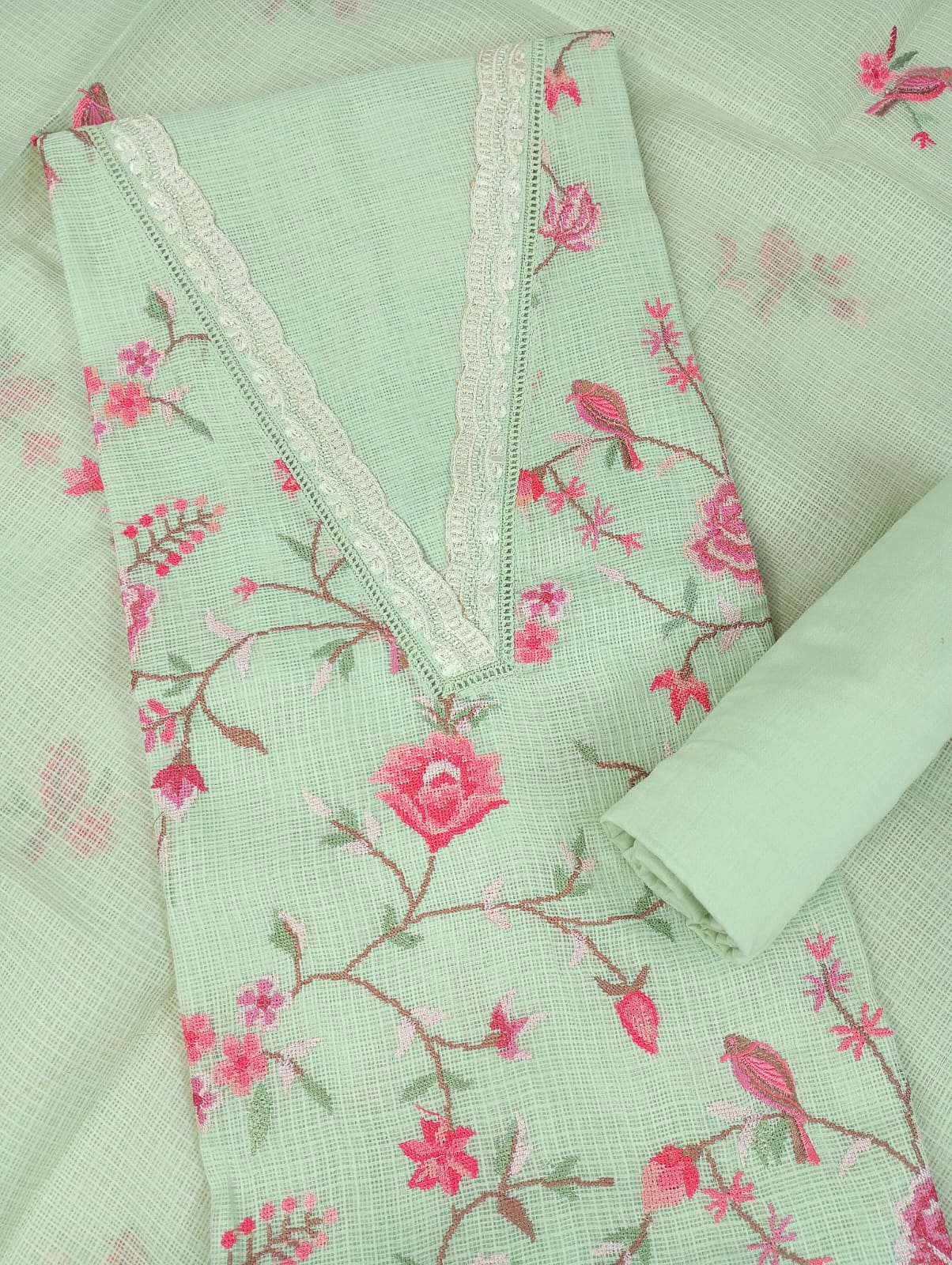 RAUNAQ-Unstitched Kota Suit Set