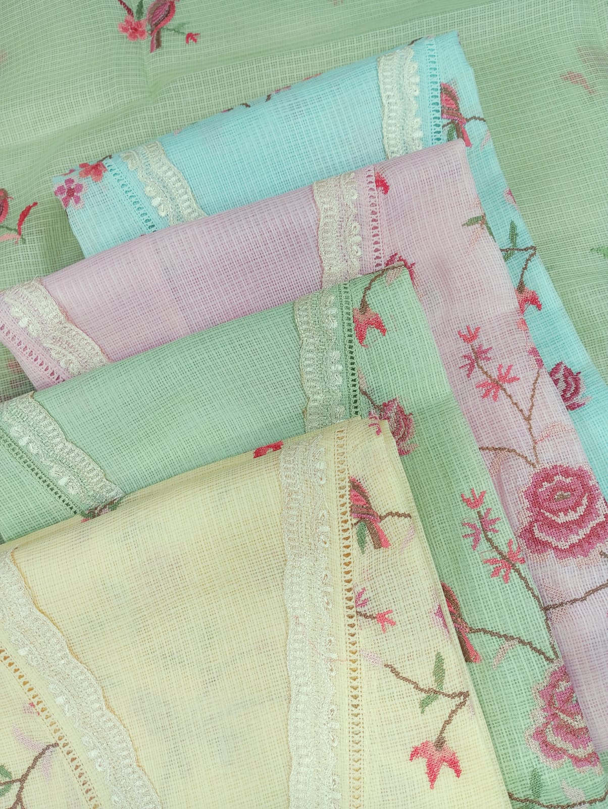 RAUNAQ-Unstitched Kota Suit Set