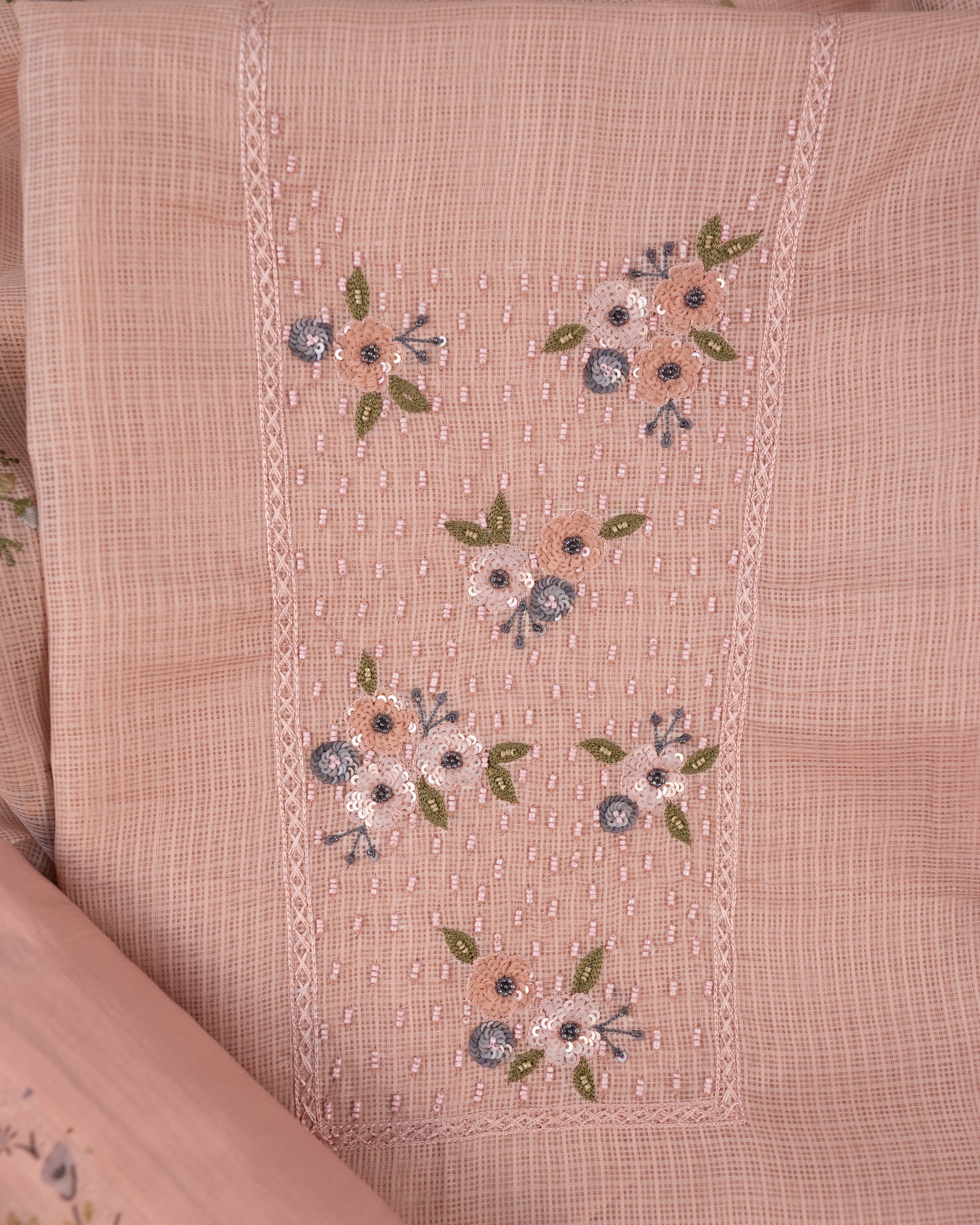 ZARNA-Unstitched Kota Suit Set