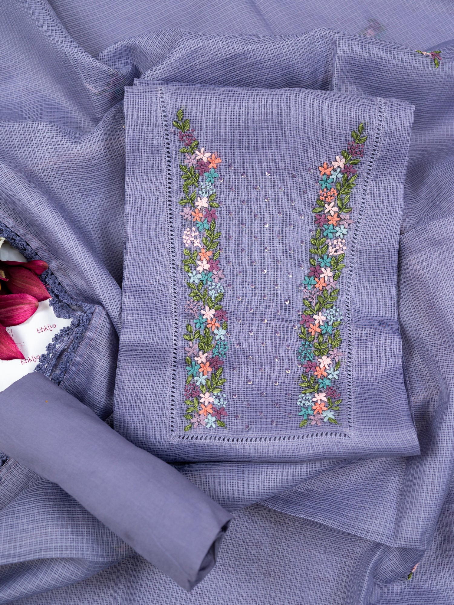 RIDA-Unstitched Kota Suit Set