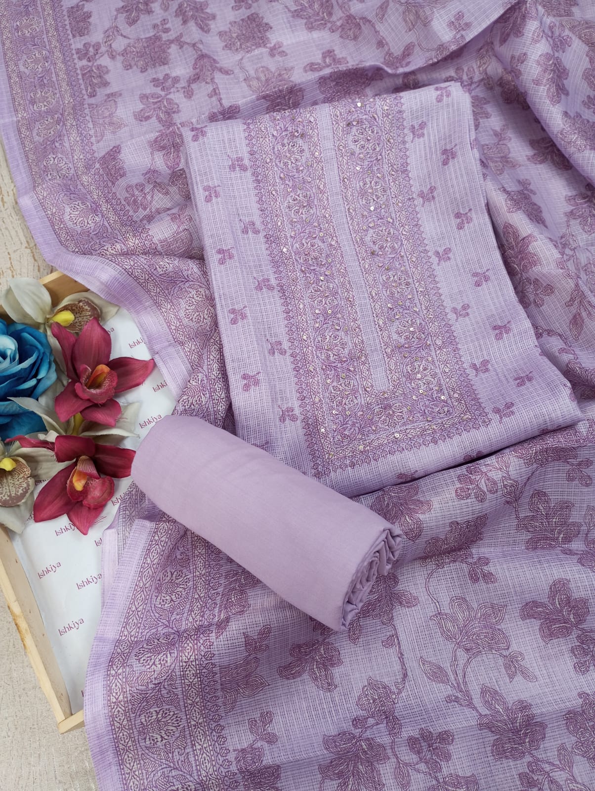 LEHAR-Unstitched Kota Suit Set