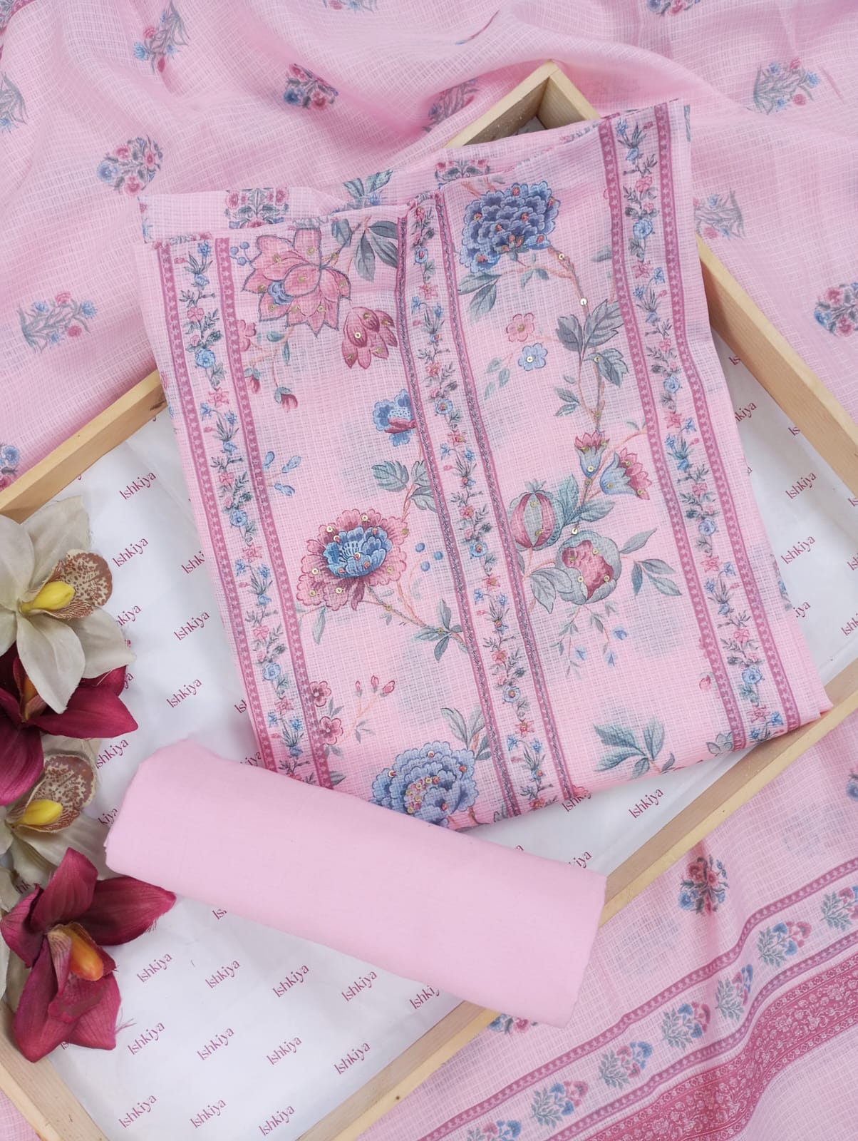GUL-O-GULZAR-Unstitched Kota Suit Set