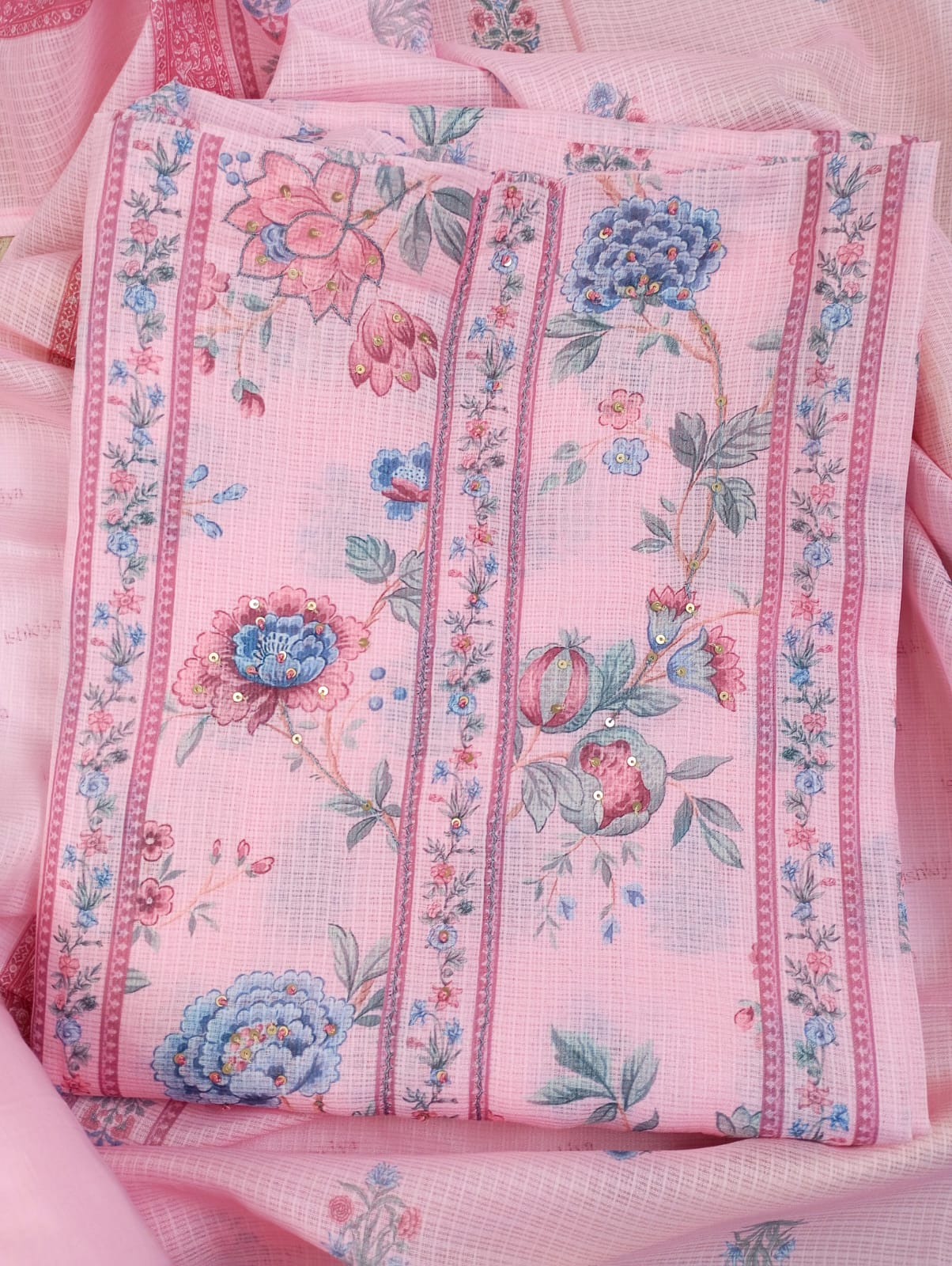 GUL-O-GULZAR-Unstitched Kota Suit Set