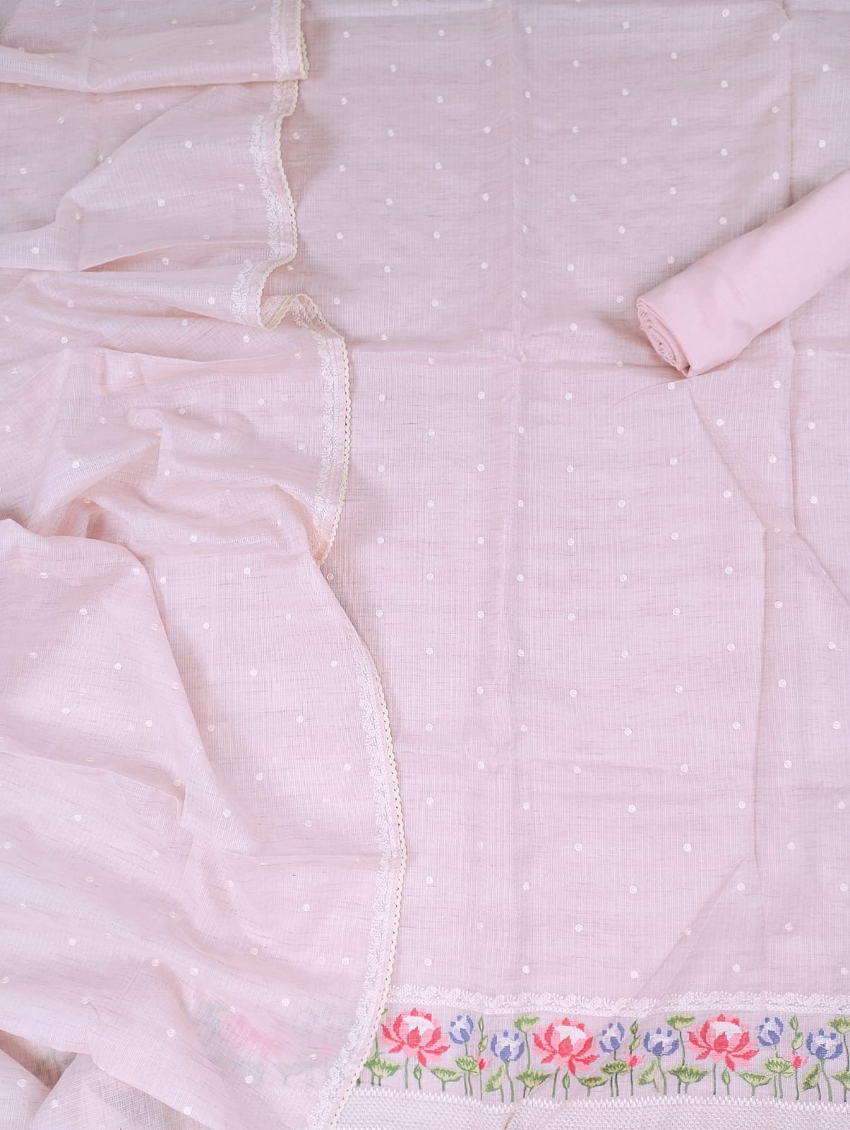 BAHAAR-Unstitched Kota Suit Set