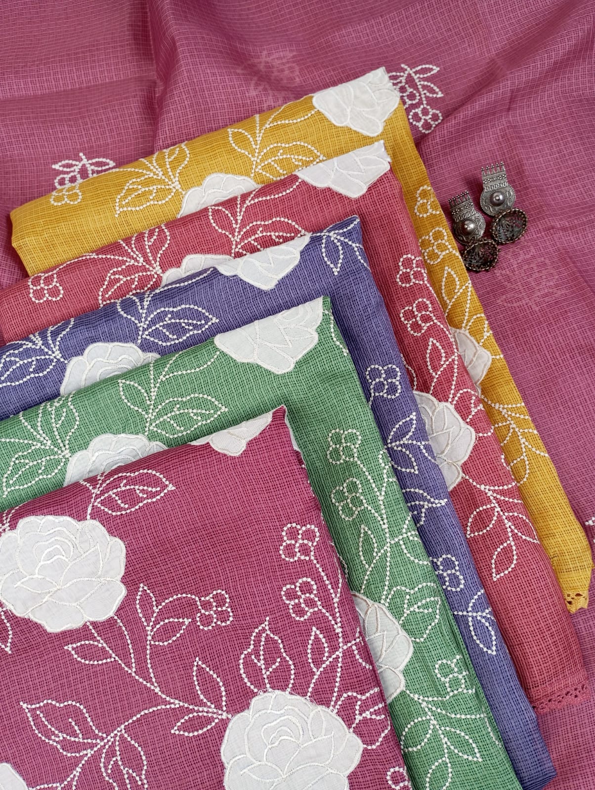 ROSHNI-Unstitched Kota Suit Set