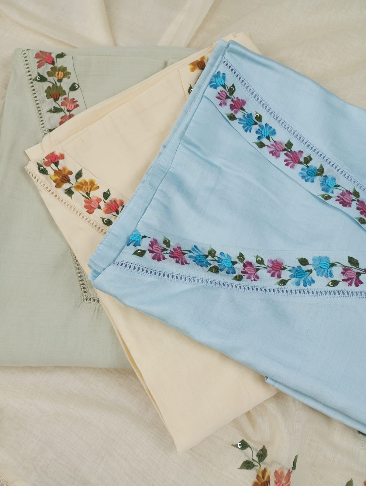 DILKASH-Unstitched Mul-Chanderi Suit Set