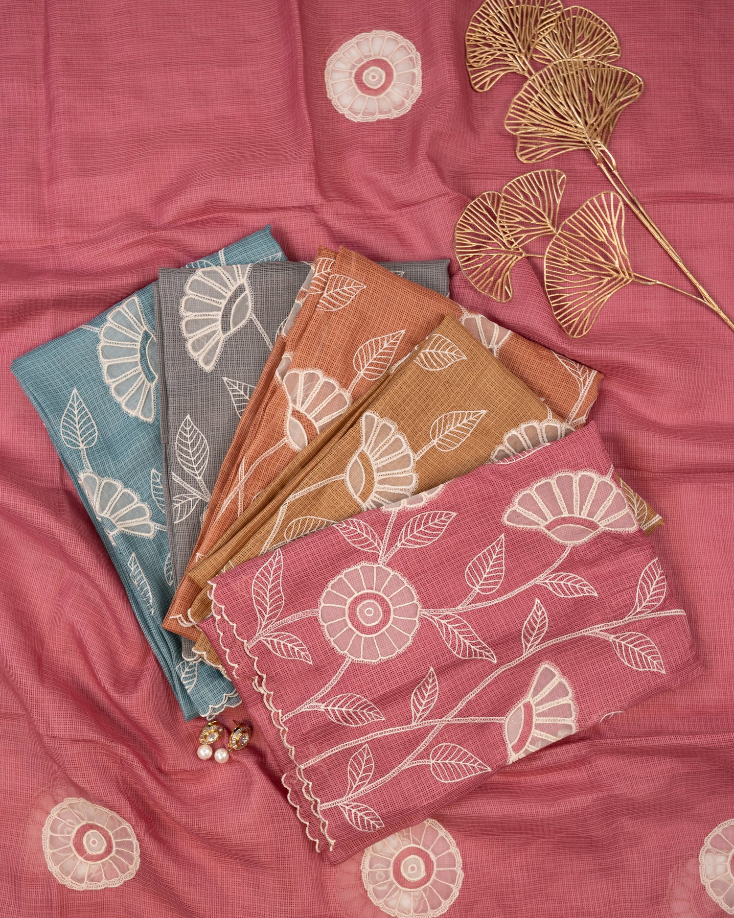 ESHAAL-Unstitched Kota Suit Set