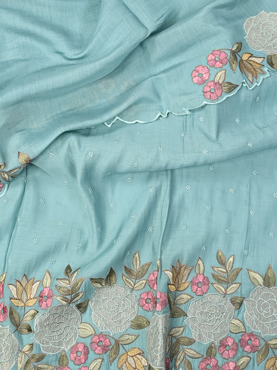 RAAZ-Unstitched Mul-Chanderi Suit Set