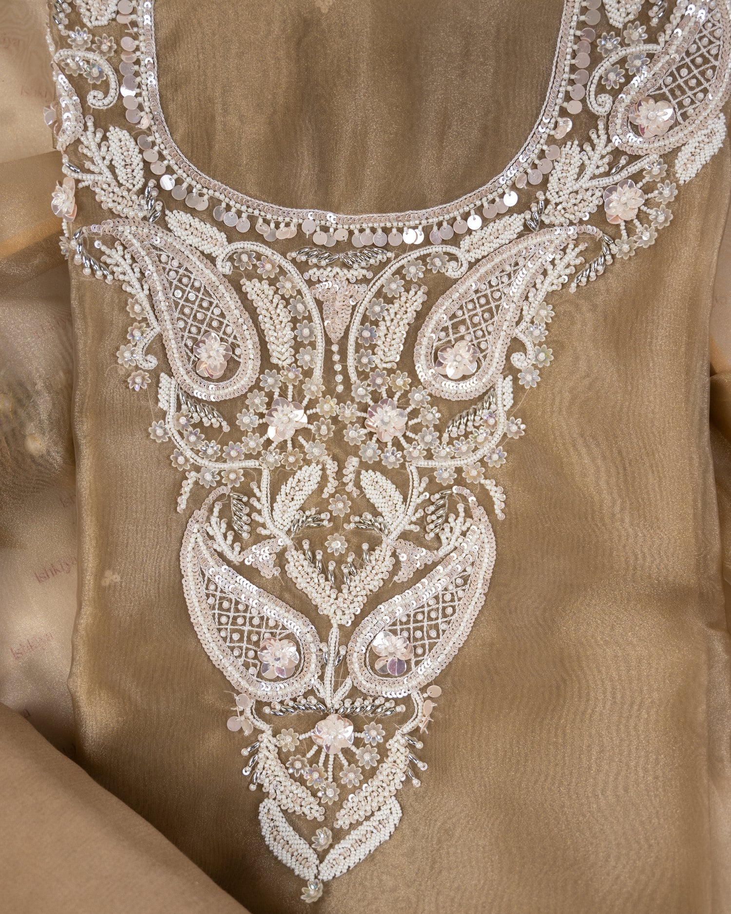 SABZ-Unstitched Organza Tissue Suit Set