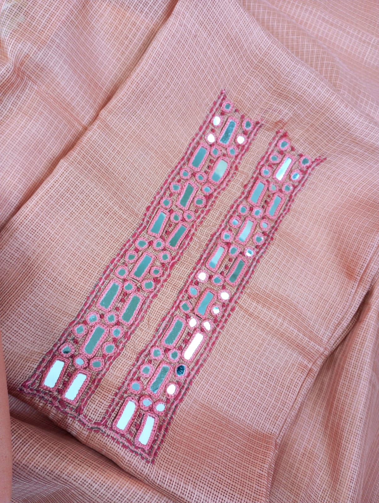 ROOHANIYAT-Unstitched Kota Suit Set