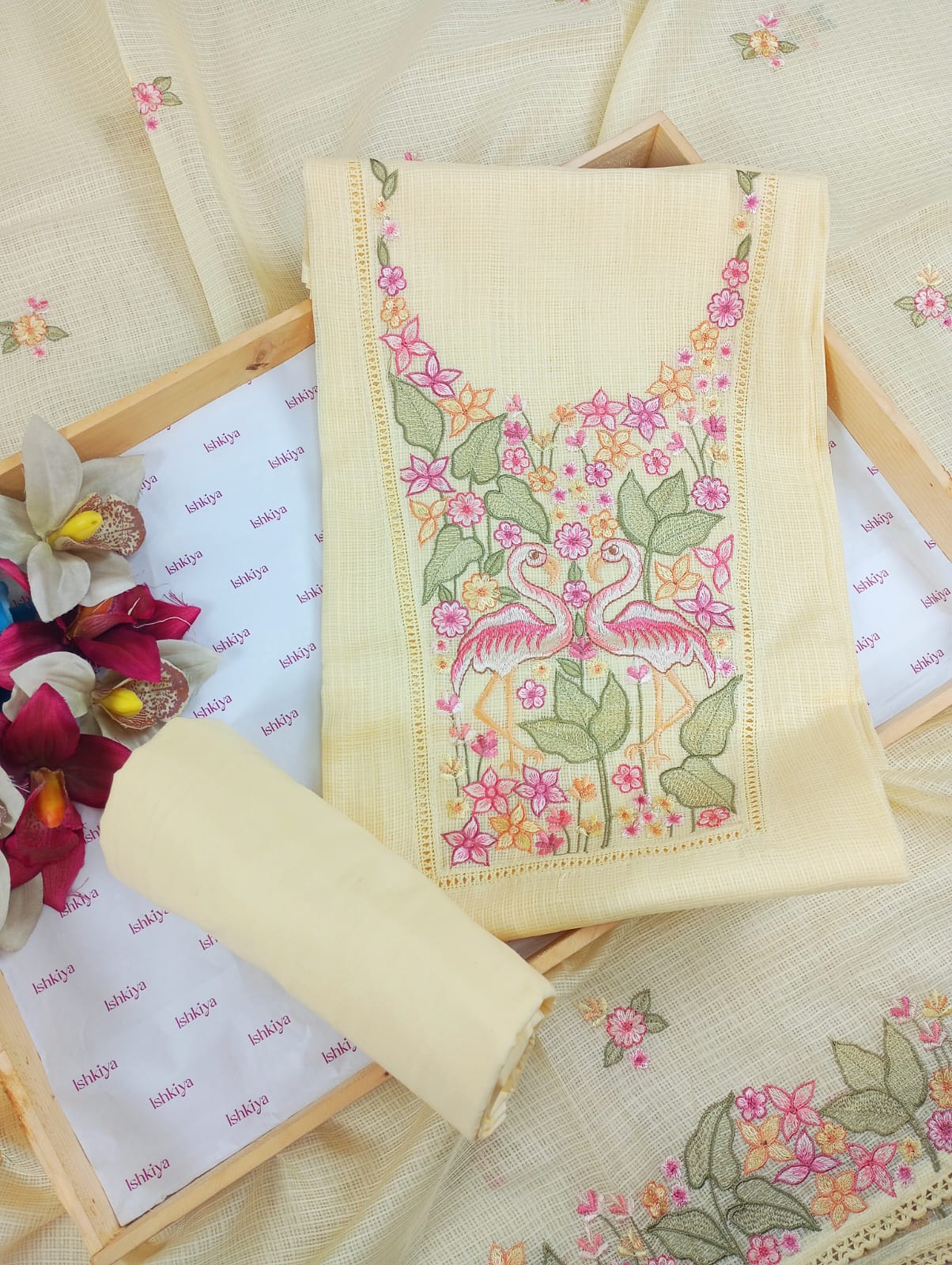 GULBAGH-PISTA GREEN KOTA SUIT SET