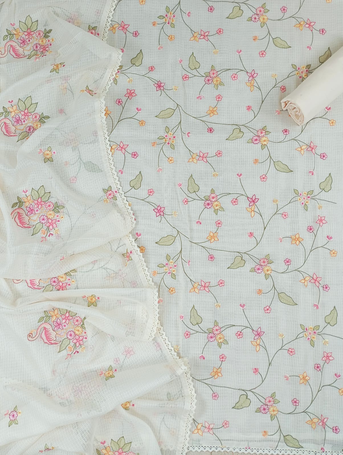 DHOOP-Unstitched Kota Suit Set