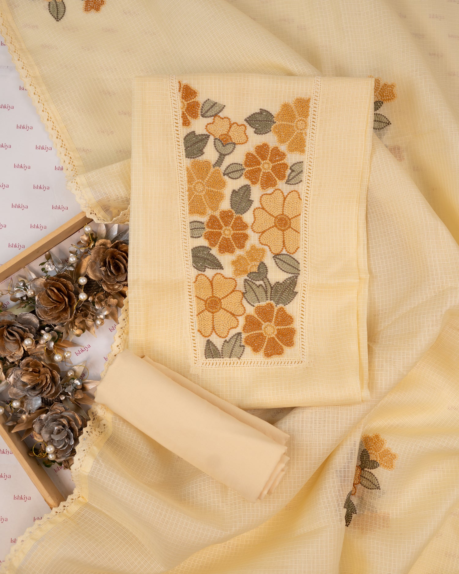 SURMA-Unstitched Kota Suit Set