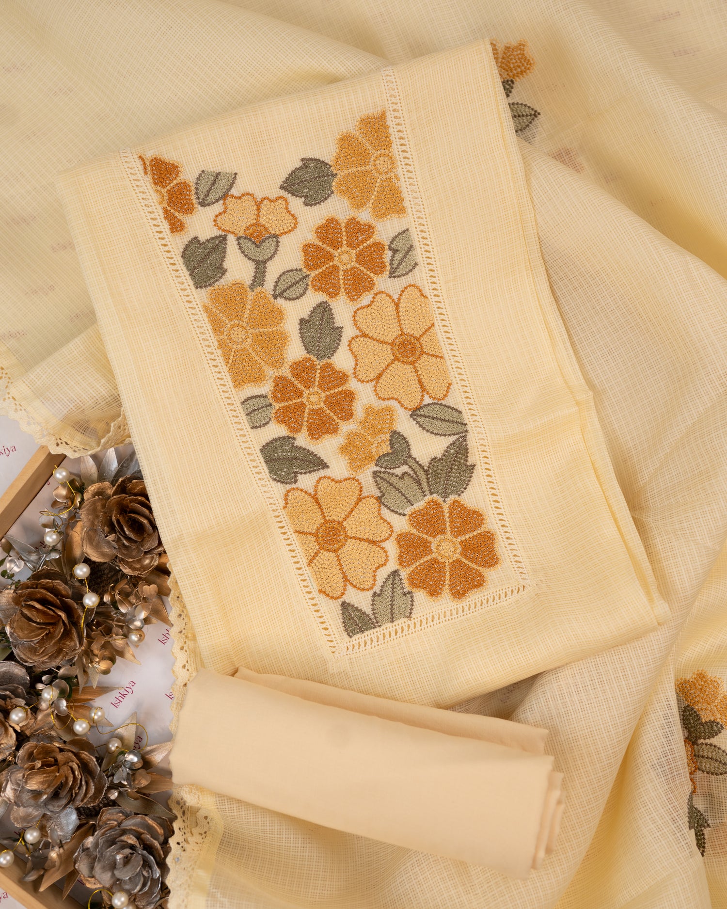 SURMA-Unstitched Kota Suit Set