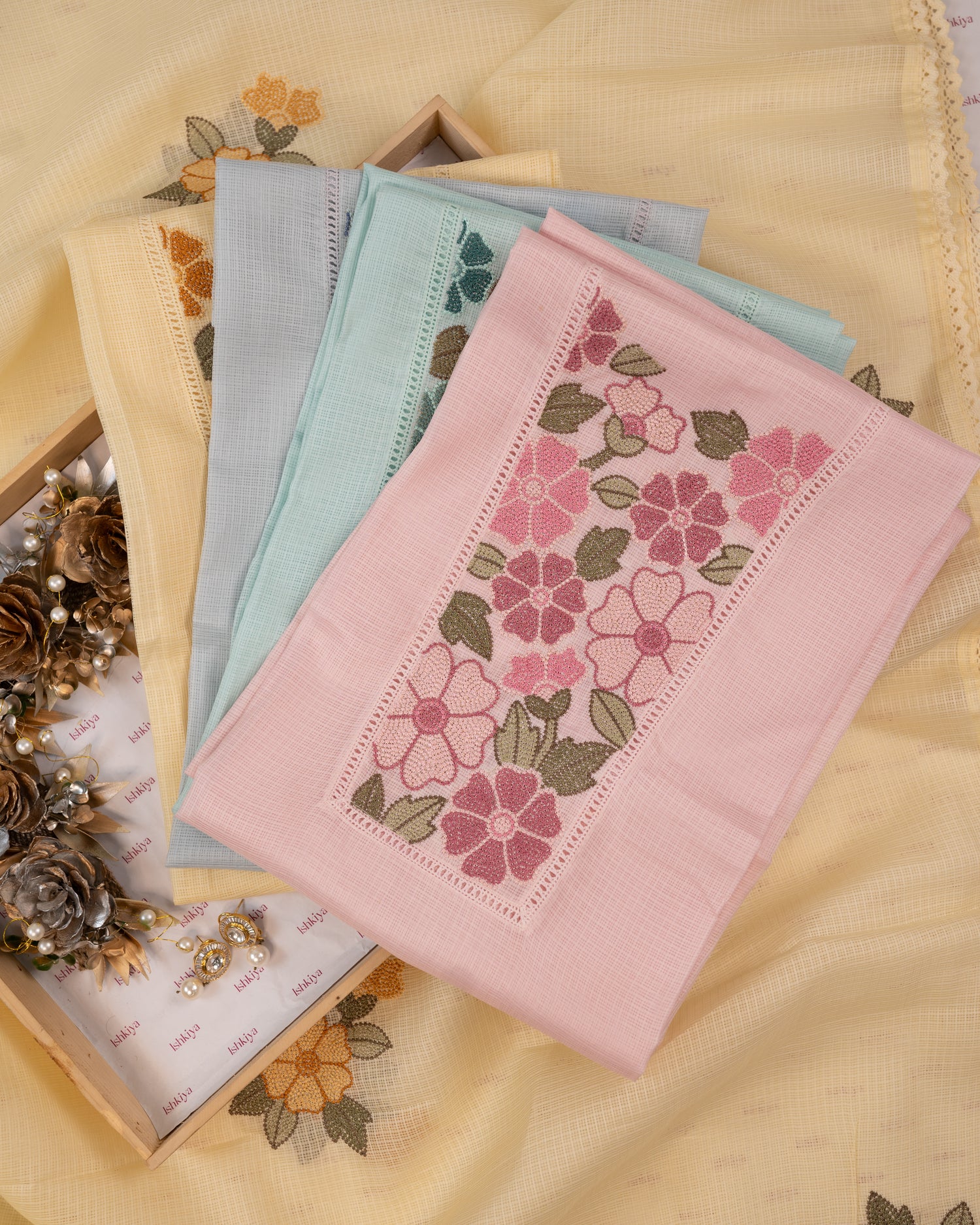 SURMA-Unstitched Kota Suit Set