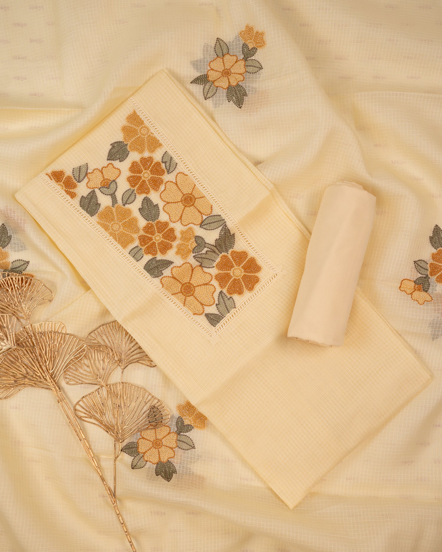 SURMA-Unstitched Kota Suit Set