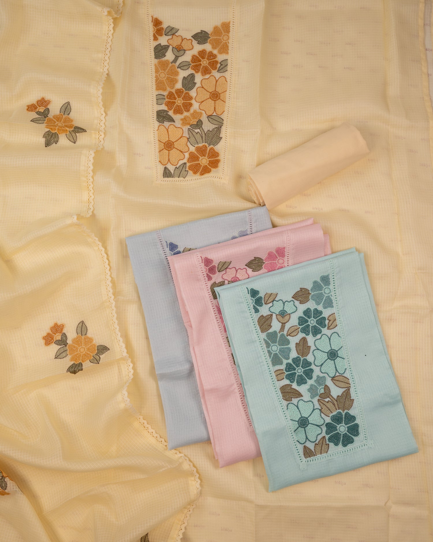 SURMA-Unstitched Kota Suit Set