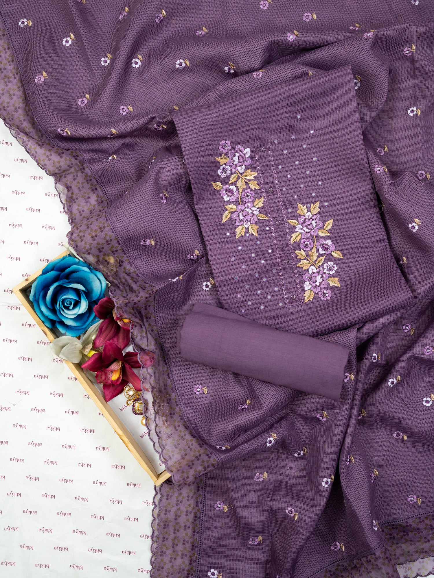 AYLIN-Unstitched Kota Suit Set