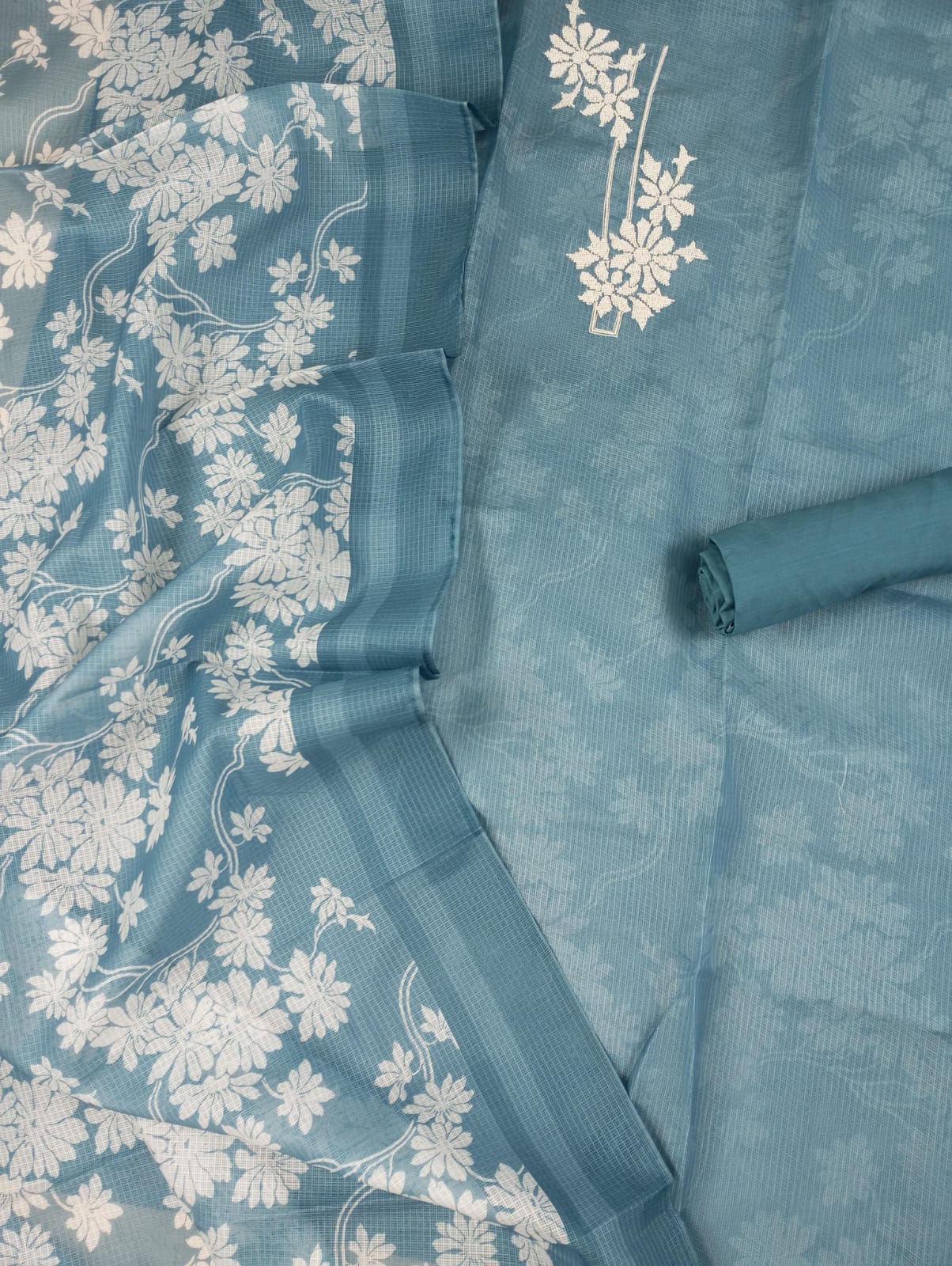 NAZAARA-Unstitched Kota Suit Set