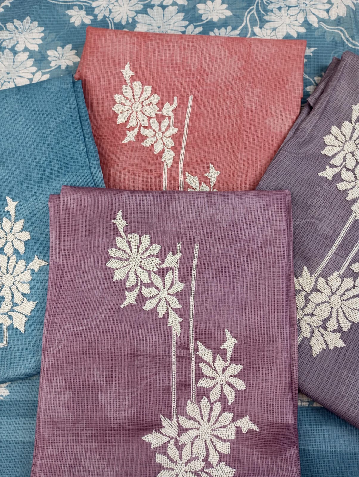 NAZAARA-Unstitched Kota Suit Set