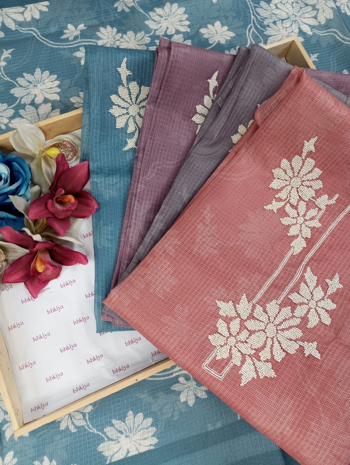 NAZAARA-Unstitched Kota Suit Set