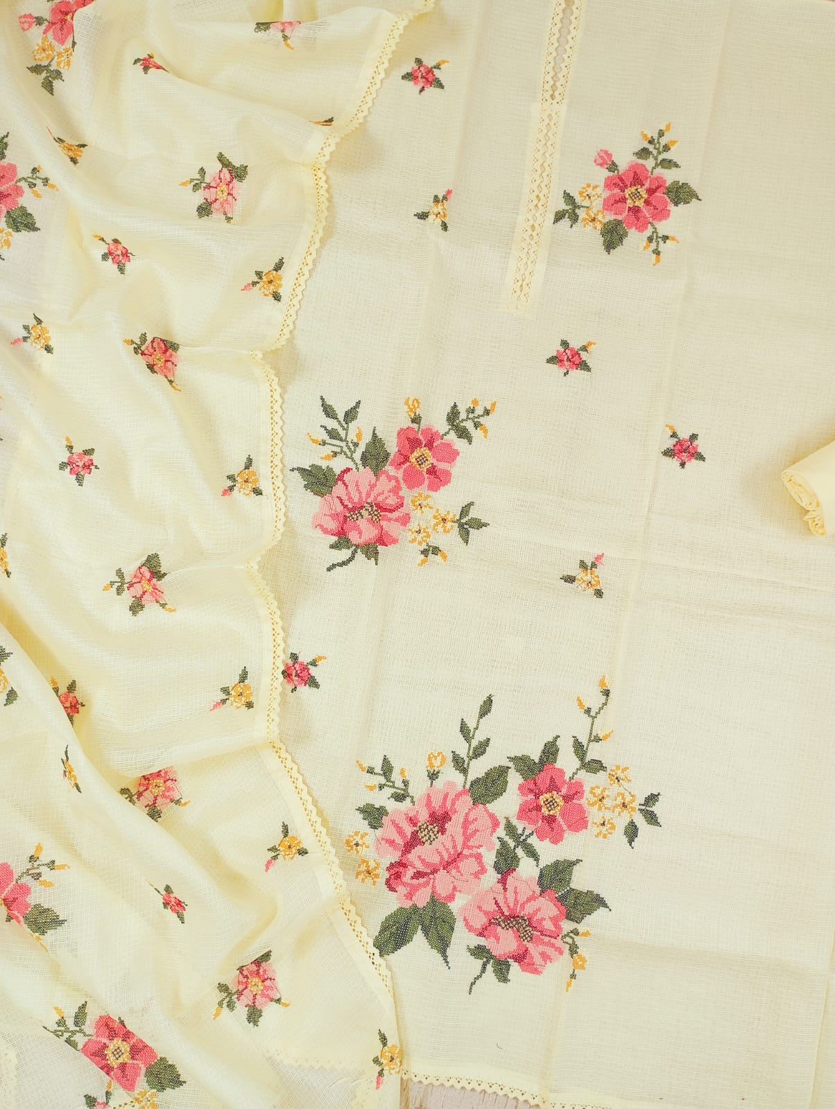 BAGH-Unstitched Kota Suit Set