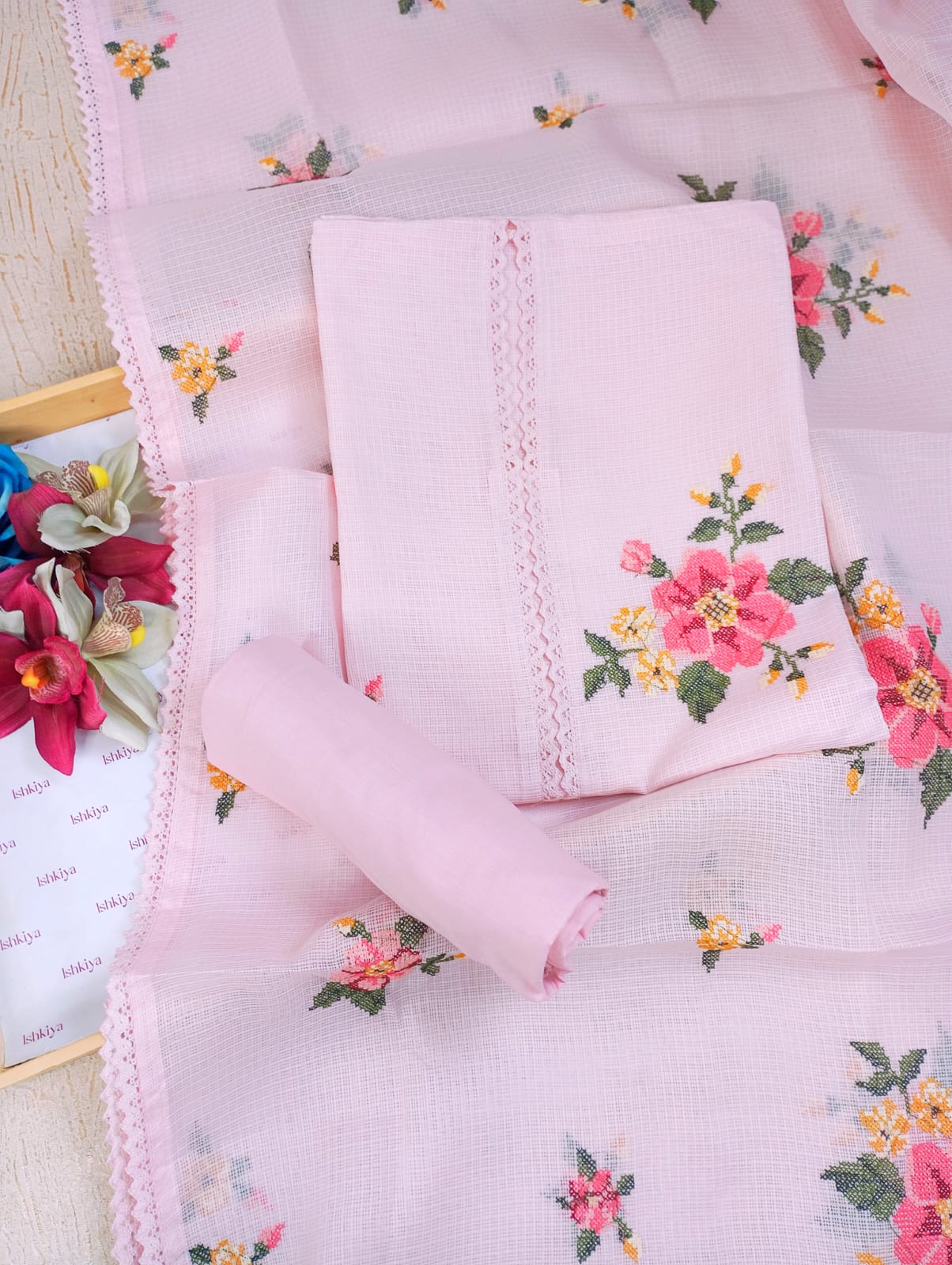 BAGH-Unstitched Kota Suit Set