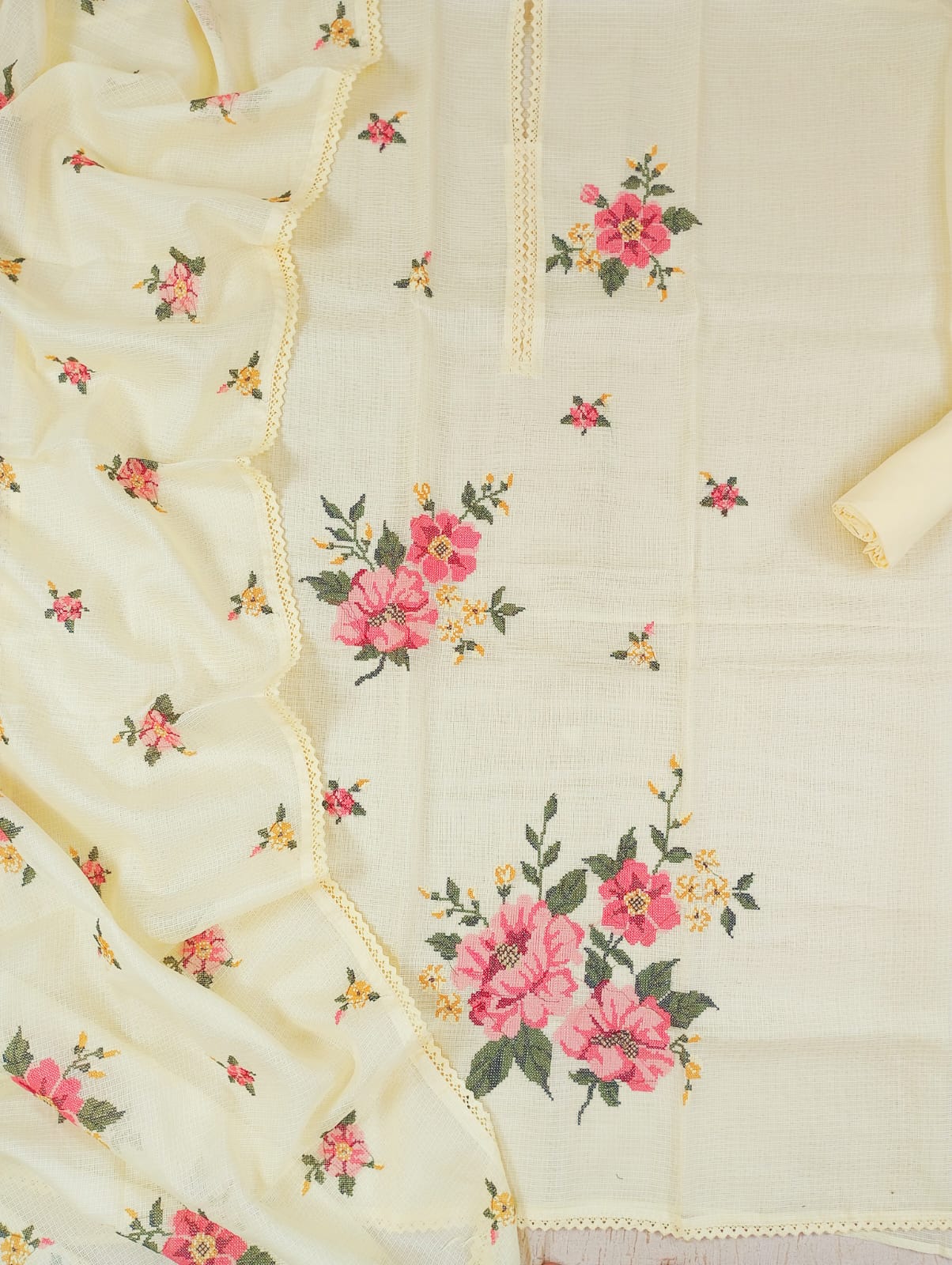 BAGH-Unstitched Kota Suit Set